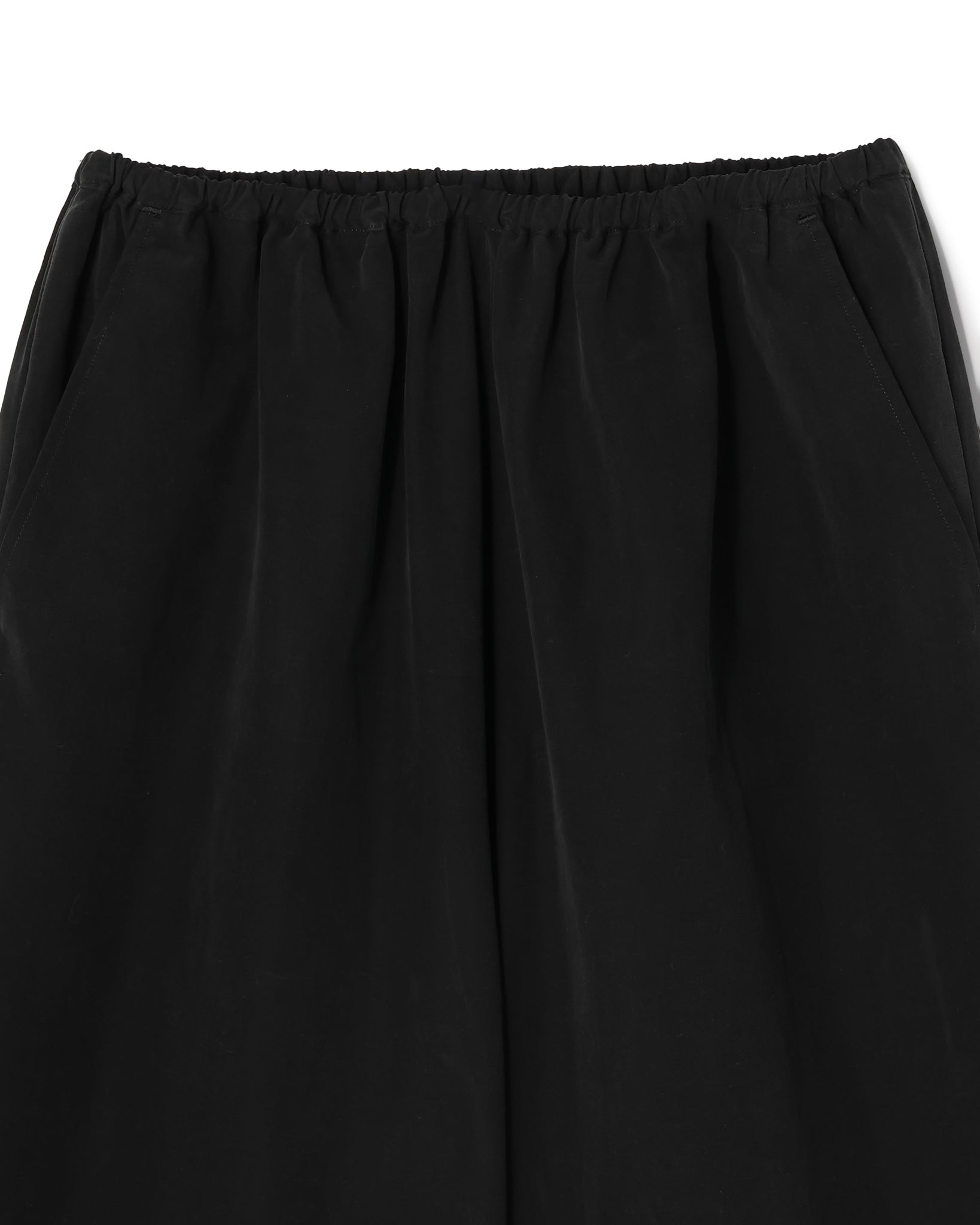 CUPRO COTTON CROPPED WIDE PANTS