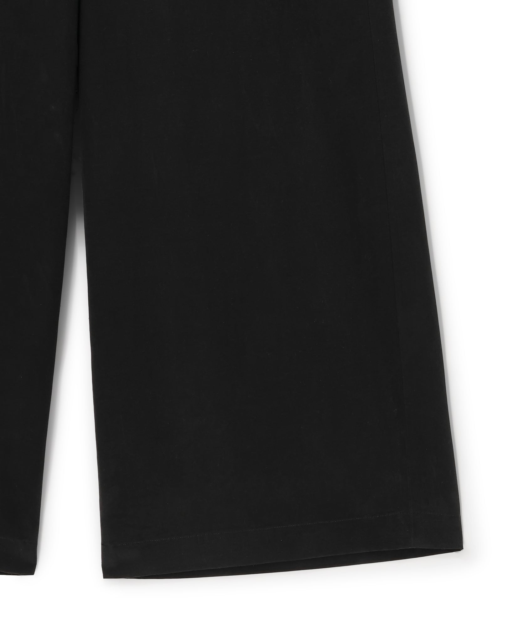 CUPRO COTTON CROPPED WIDE PANTS