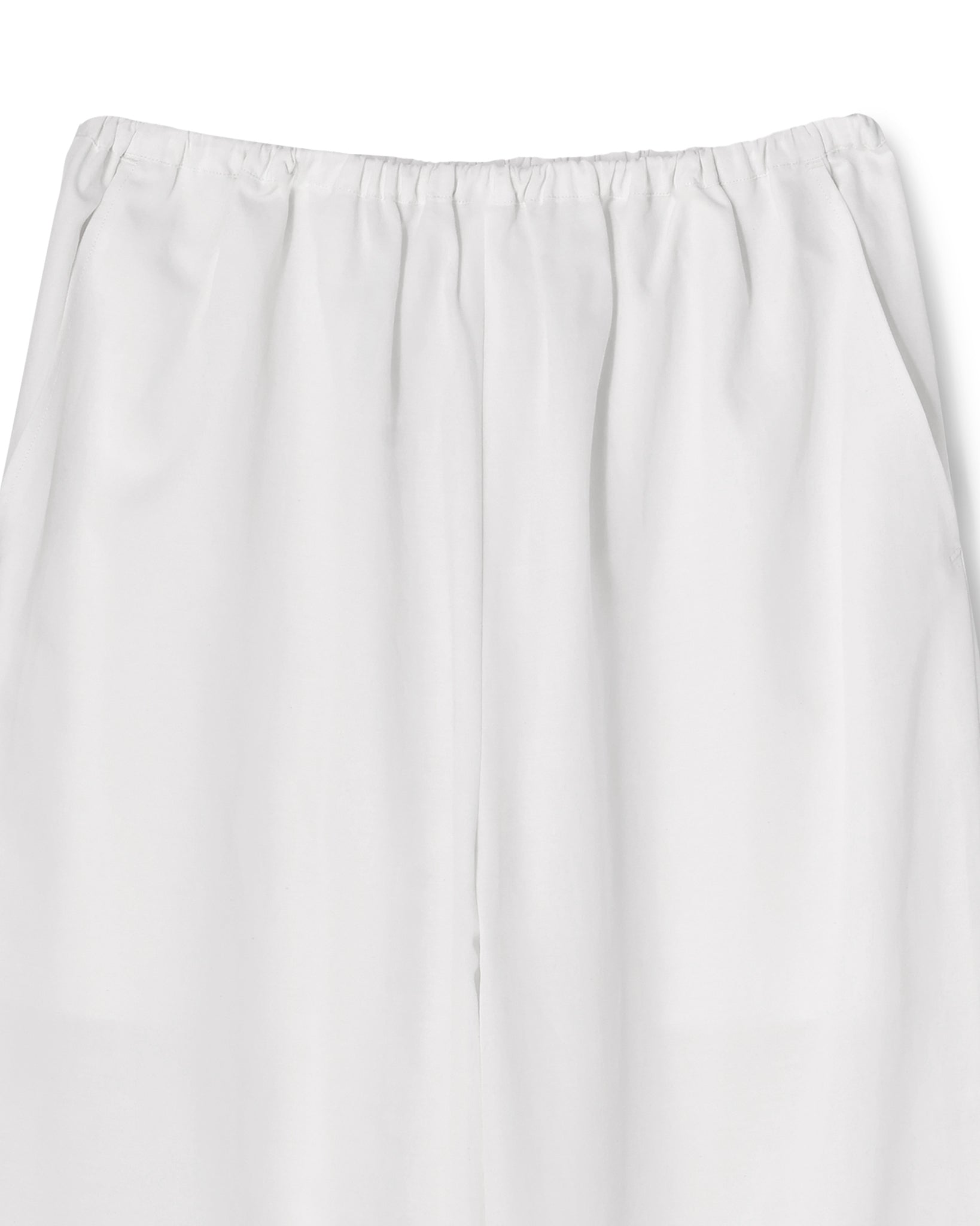 CUPRO COTTON CROPPED WIDE PANTS