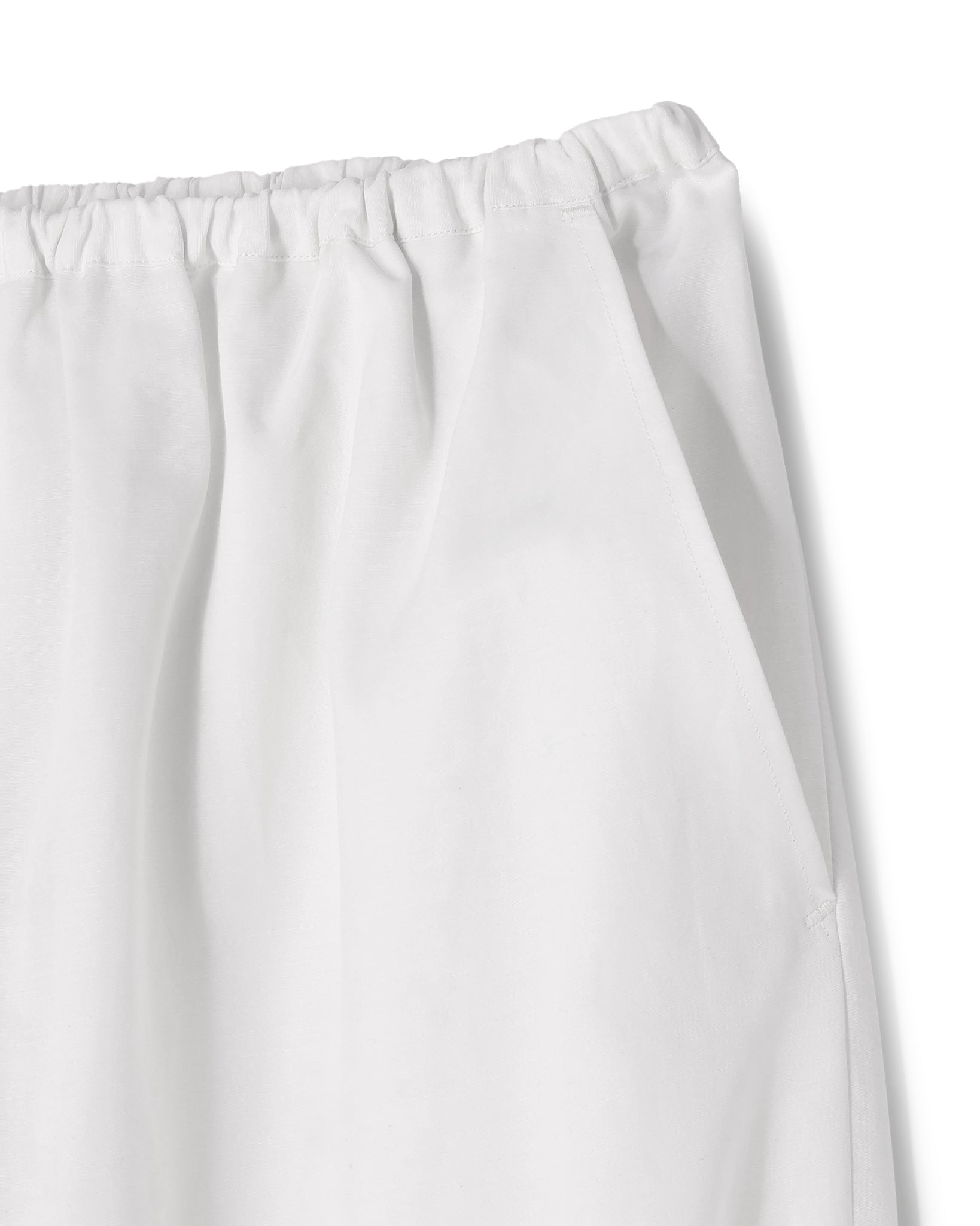 CUPRO COTTON CROPPED WIDE PANTS