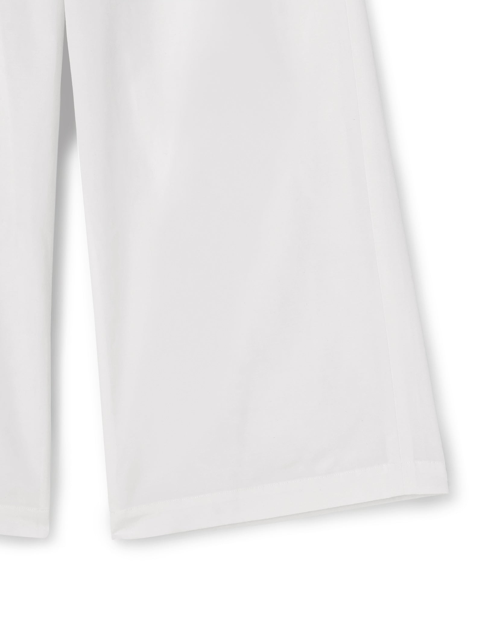CUPRO COTTON CROPPED WIDE PANTS