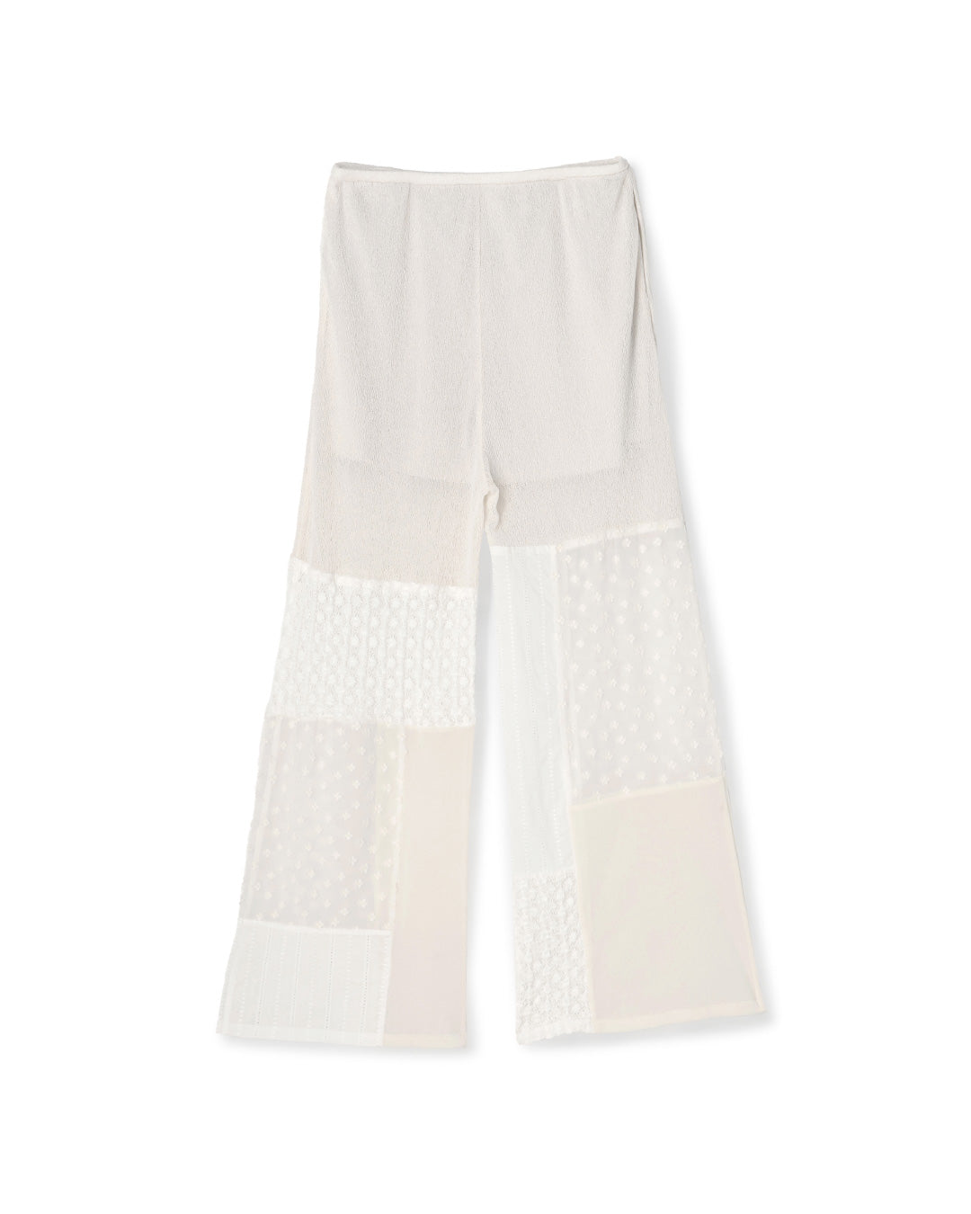 POLYESTER POWDERY KNIT LACE COMBI PANTS(ポリエステルパウダリーニットレースコンビパンツ)|BIYOMA(ビヨーマ)OFFICIAL ONLINE STORE