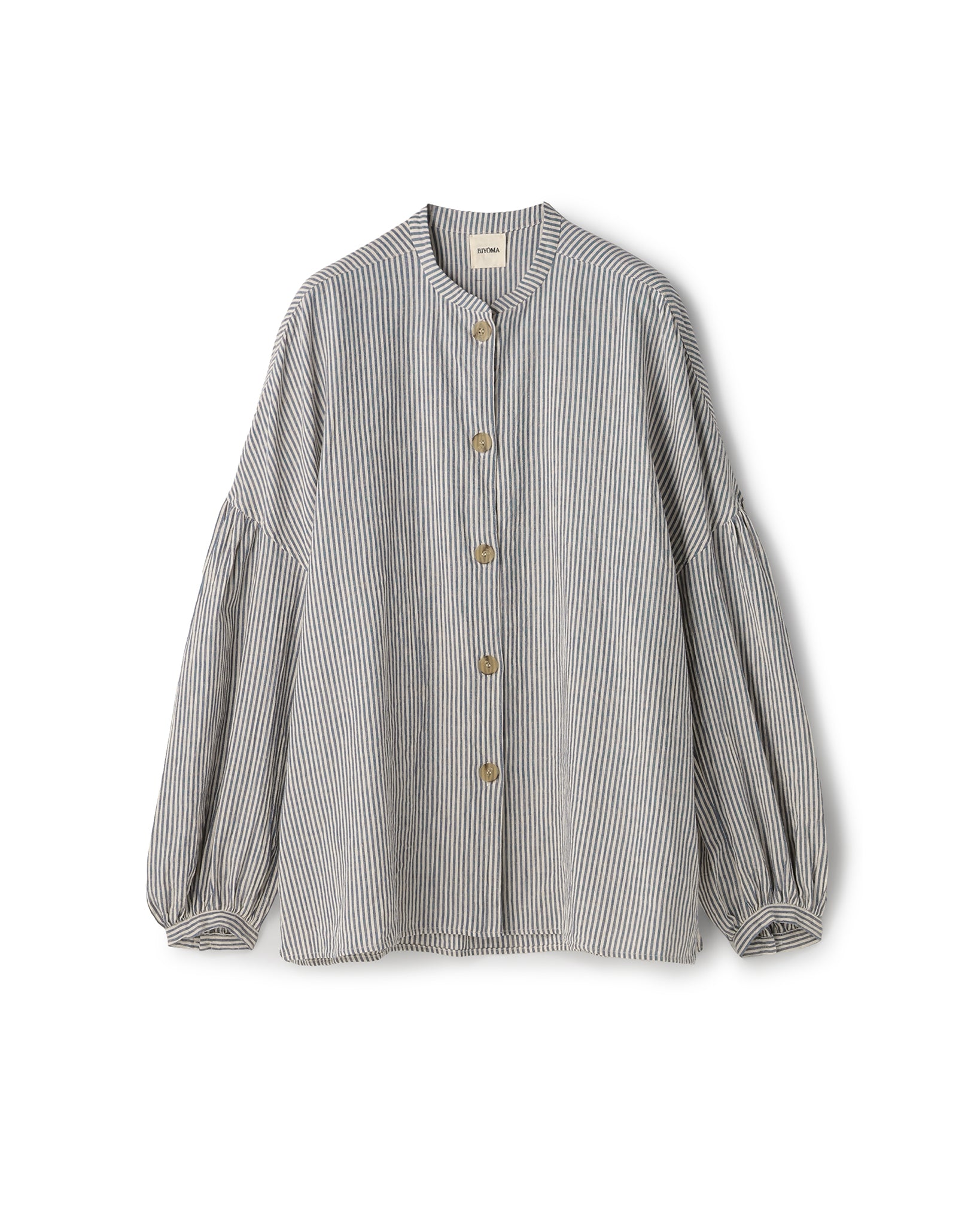 COTTON LINEN STRIPE WIDE RELAX BLOUSE(コットンリネンストライプワイドリラックスブラウス)|BIYOMA(ビヨーマ)OFFICIAL ONLINE STORE
