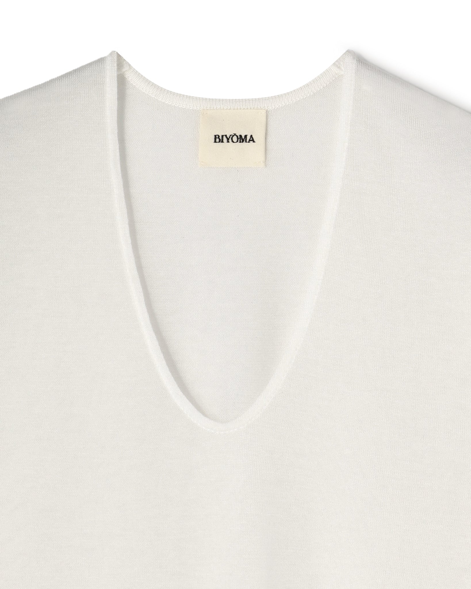 LYOCELL CASHMERE V NECK KNIT PULLOVER(リヨセルカシミヤブイネックプルオーバー)|BIYOMA(ビヨーマ)OFFICIAL ONLINE STORE