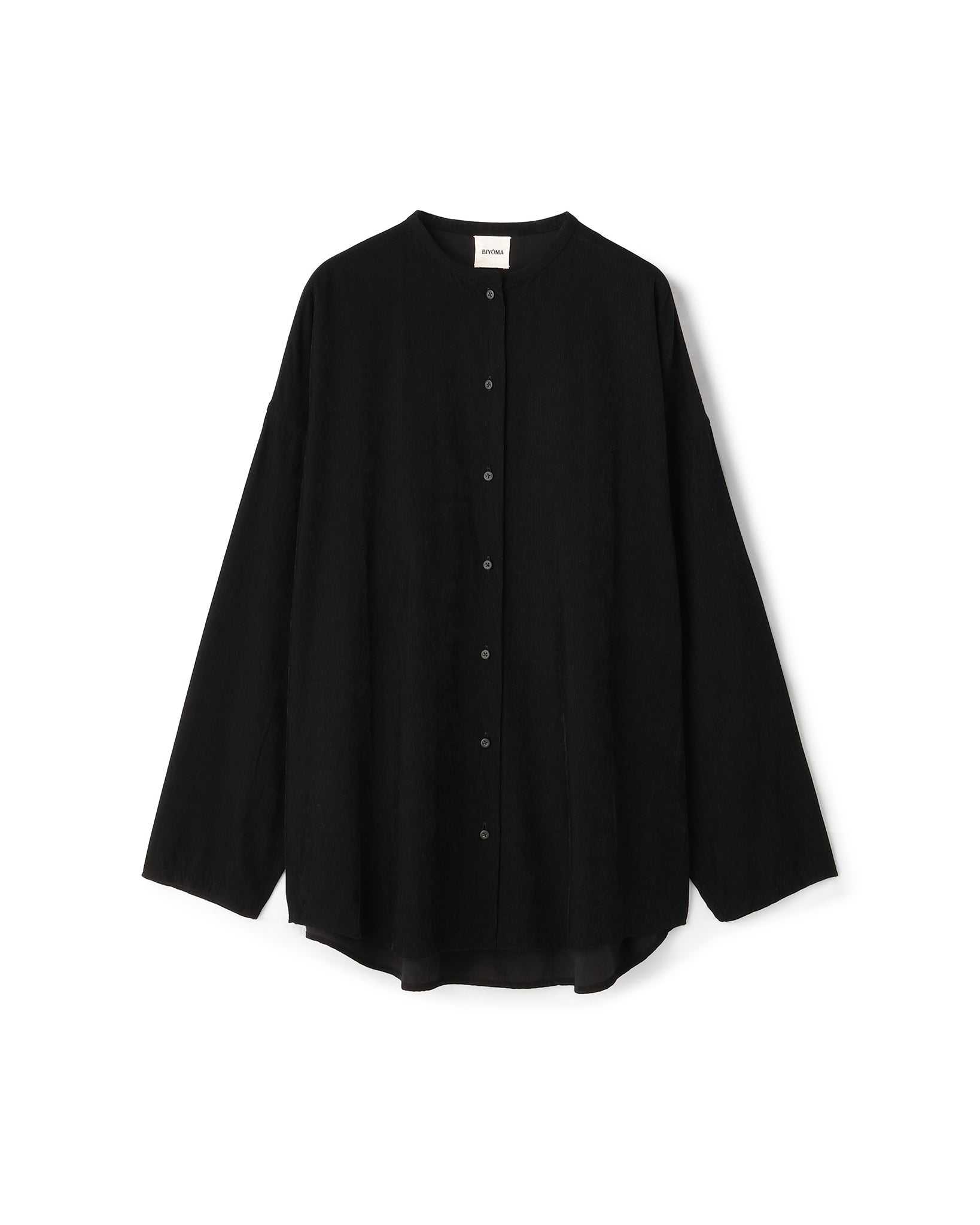 COTTON RAYON CORDUROY NO COLLAR SHIRT(コットンレーヨンコーデュロイノーカラーシャツ)|BIYOMA(ビヨーマ)OFFICIAL ONLINE STORE