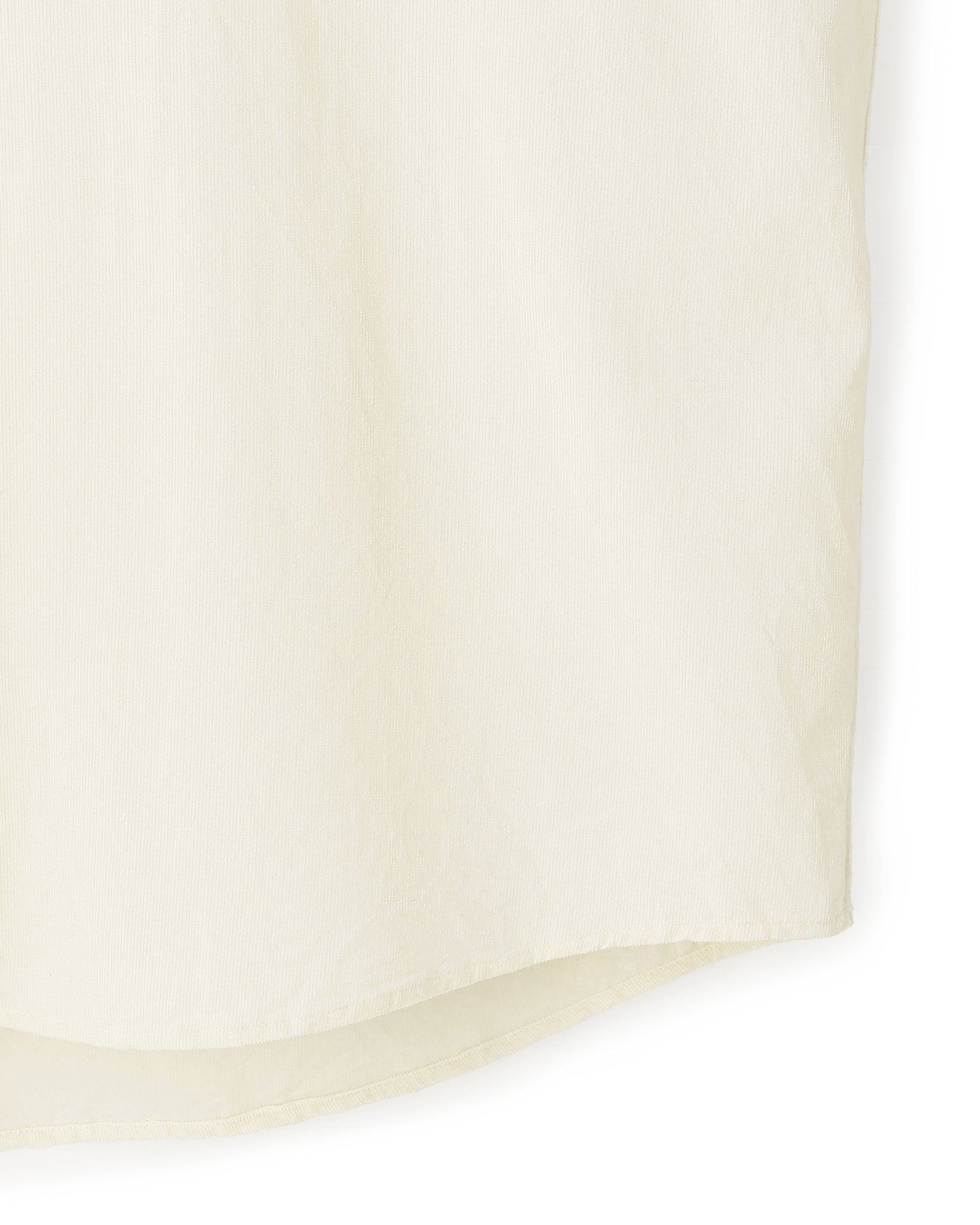 COTTON RAYON CORDUROY NO COLLAR SHIRT