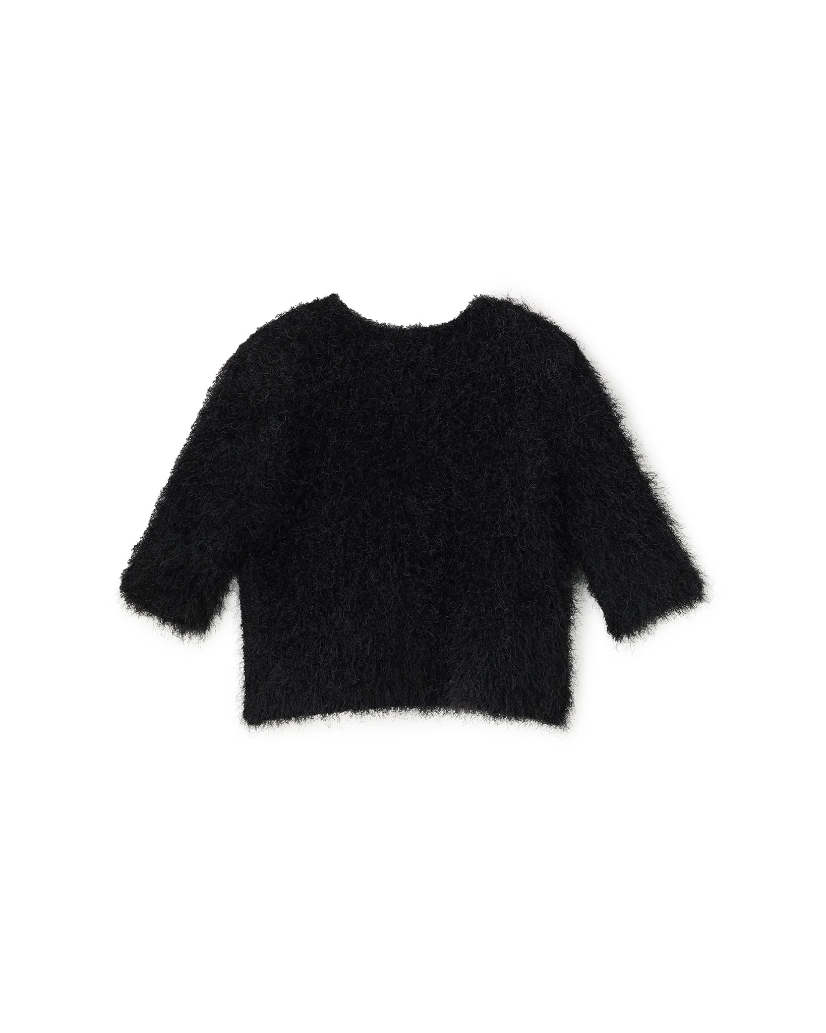 POWER SHOULDER HALF SLEEVE SHAGGY KNIT PULLOVER(パワーショルダーハーフスリーブシャギーニットプルオーバー)|BIYOMA(ビヨーマ)OFFICIAL ONLINE STORE