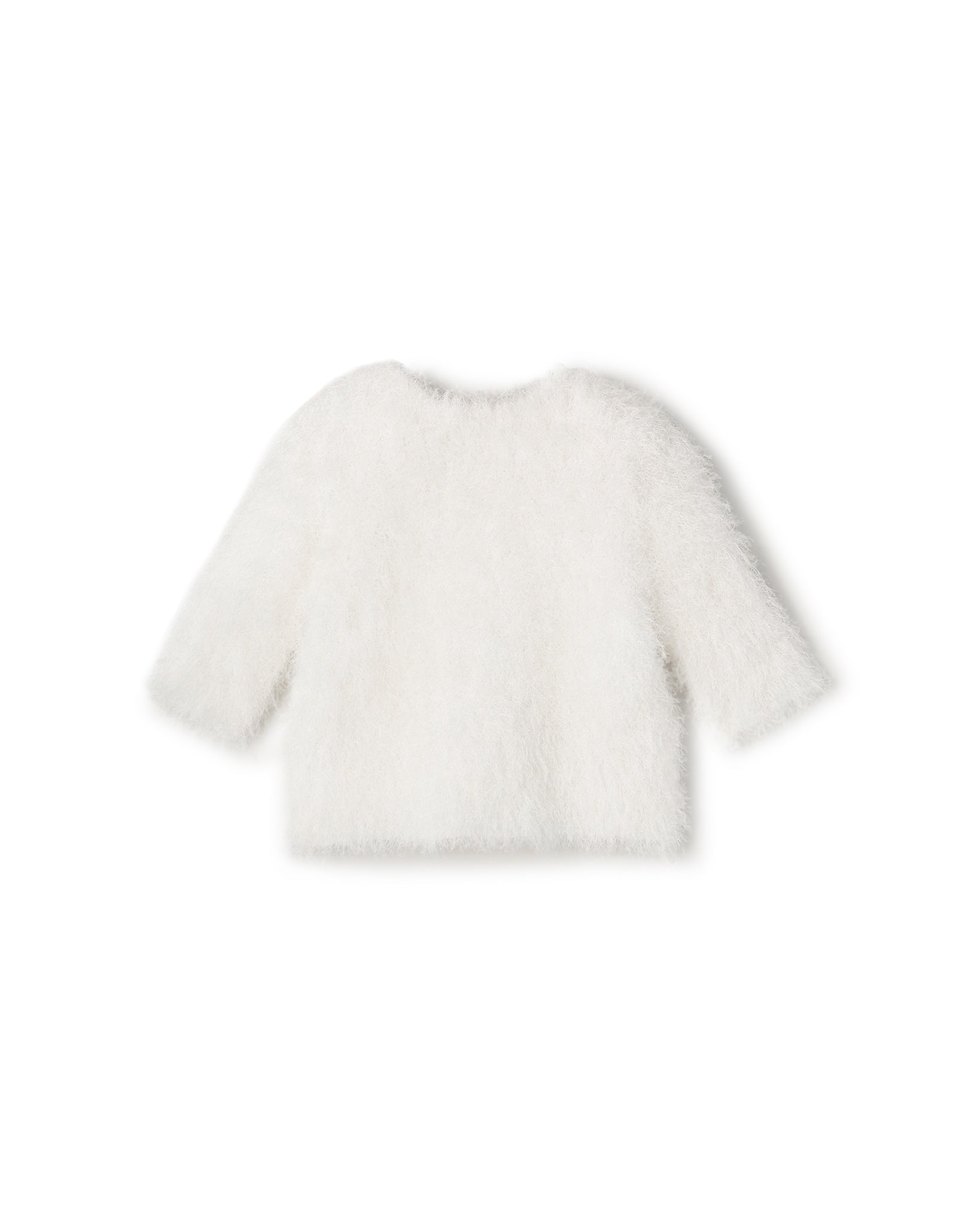 POWER SHOULDER HALF SLEEVE SHAGGY KNIT PULLOVER(パワーショルダーハーフスリーブシャギーニットプルオーバー)|BIYOMA(ビヨーマ)OFFICIAL ONLINE STORE