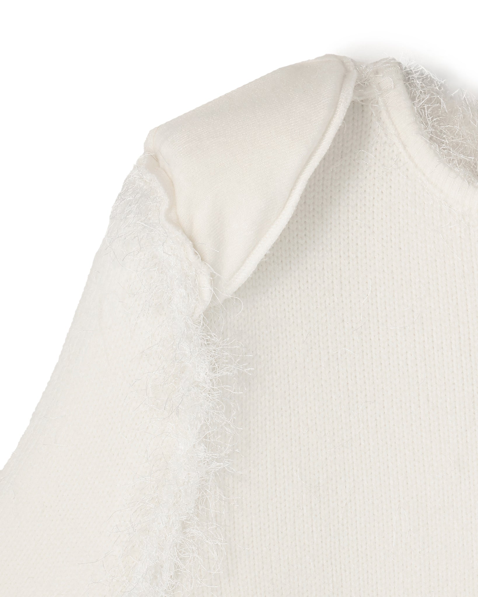 POWER SHOULDER HALF SLEEVE SHAGGY KNIT PULLOVER(パワーショルダーハーフスリーブシャギーニットプルオーバー)|BIYOMA(ビヨーマ)OFFICIAL ONLINE STORE