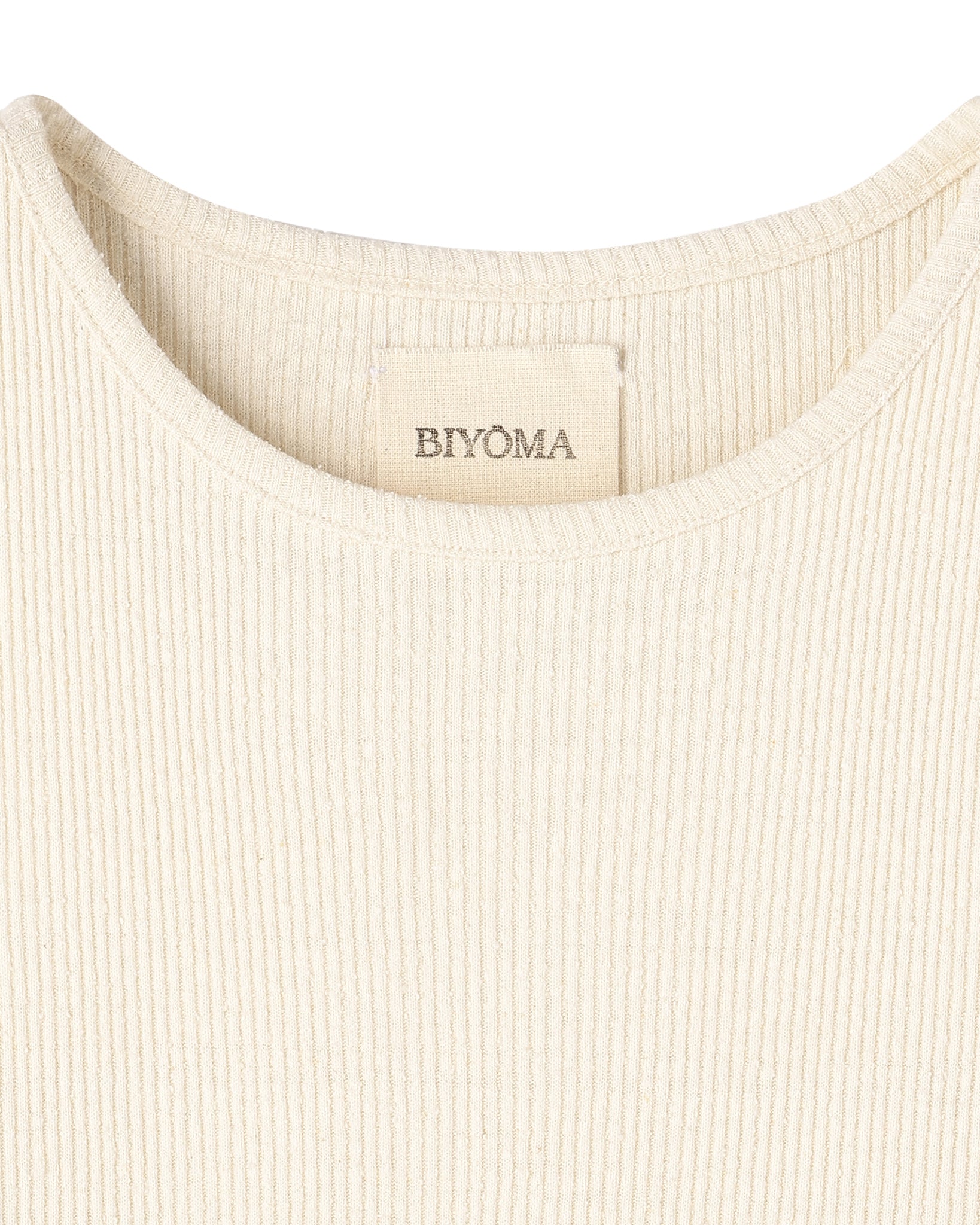 SILK RIB AMERICAN SLEEVE TANK TOP(シルクリブアメリカンスリーブタンクトップ)|BIYOMA(ビヨーマ)OFFICIAL ONLINE STORE
