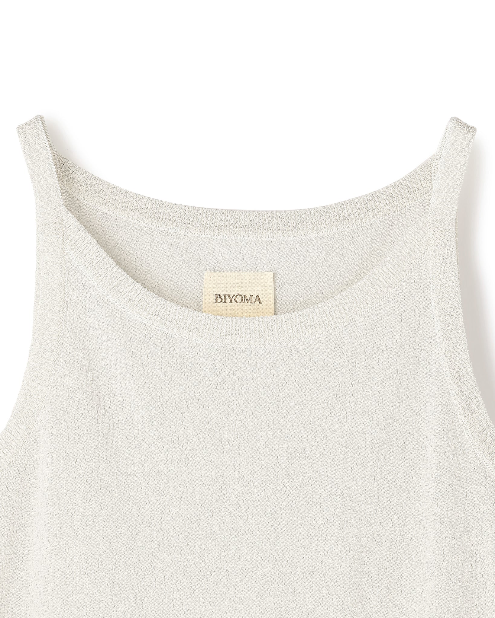 POLYESTER POWDERY KNIT CAMISOLE(ポリエステルパウダリーニットキャミソール)|BIYOMA(ビヨーマ)OFFICIAL ONLINE STORE