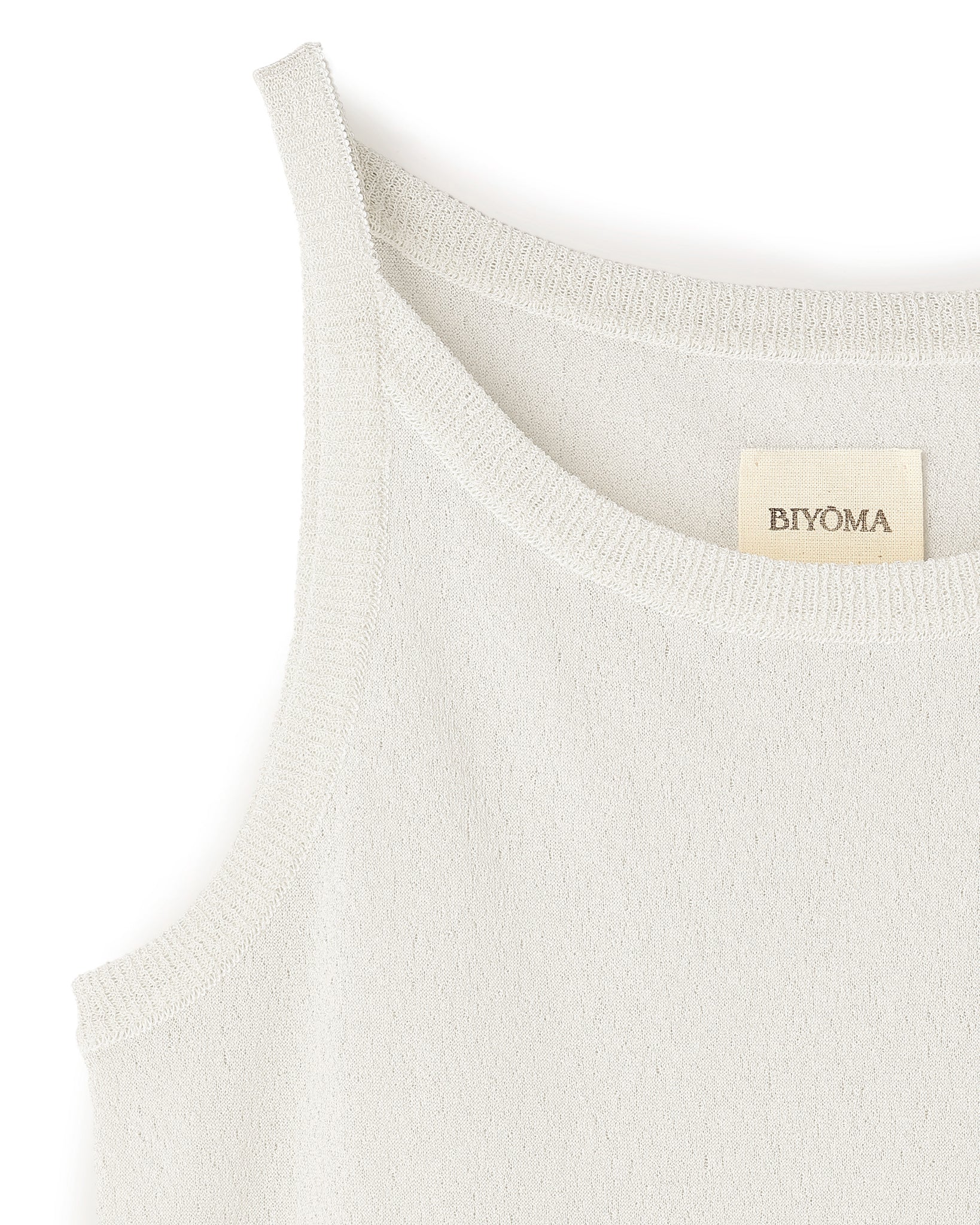 POLYESTER POWDERY KNIT CAMISOLE(ポリエステルパウダリーニットキャミソール)|BIYOMA(ビヨーマ)OFFICIAL ONLINE STORE