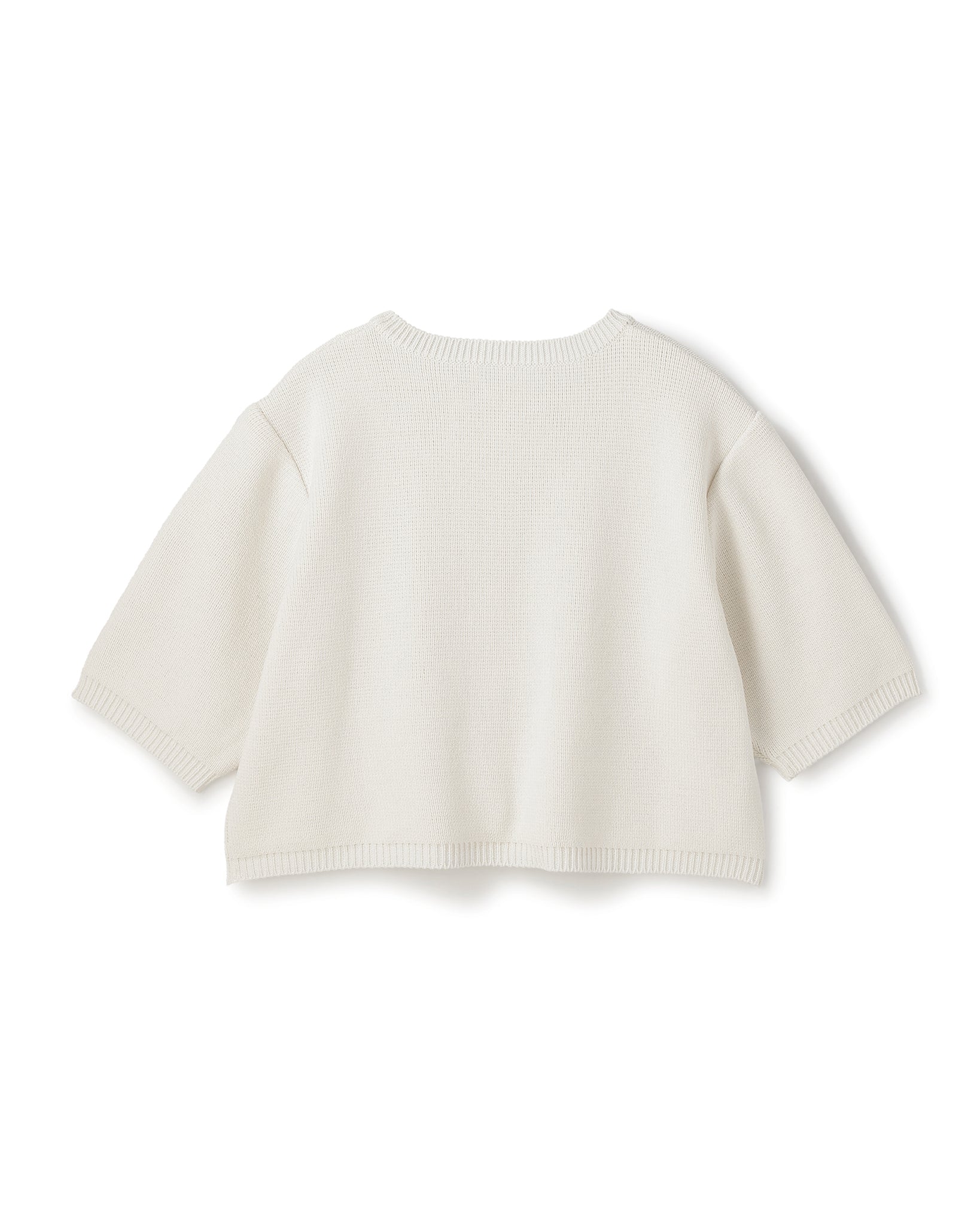 COTTON ACRYLIC SHORT SLEEVE KNIT CARDIGAN(コットンアクリルショートスリーブニットカーディガン)|BIYOMA(ビヨーマ)OFFICIAL ONLINE STORE