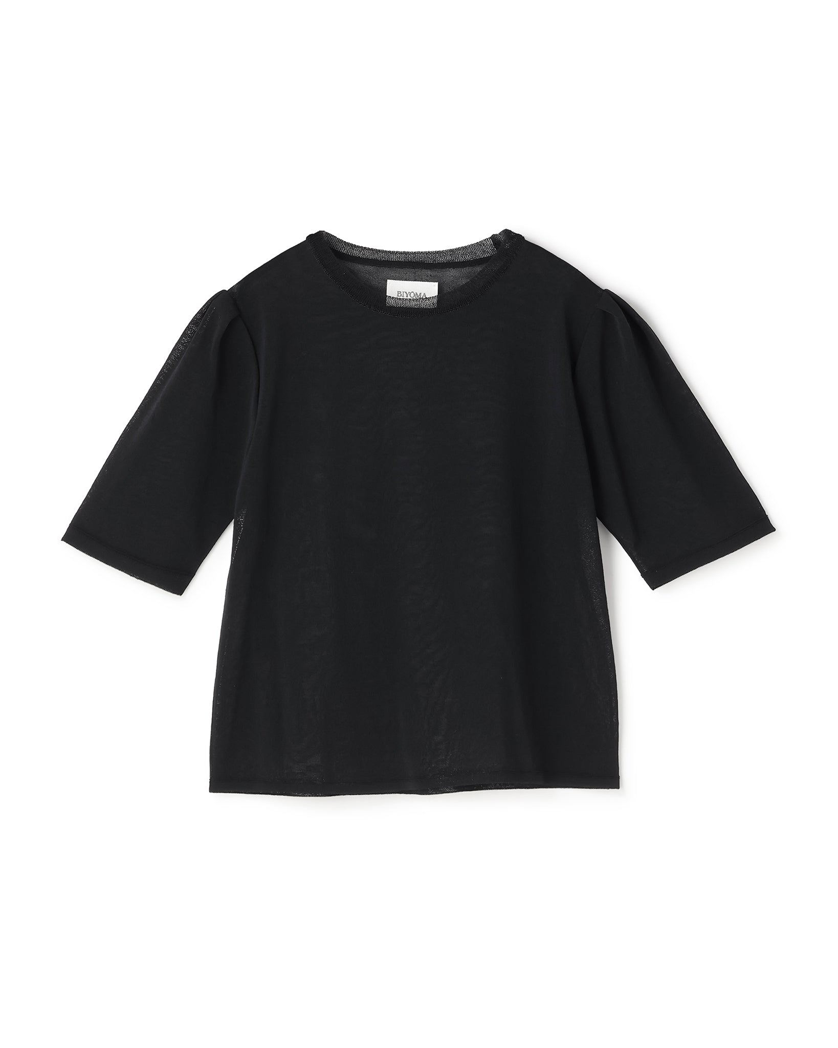WOOL NYLON SHORT SLEEVE KNIT PULLOVER(ウールナイロンショートスリーブニットプルオーバー)|BIYOMA(ビヨーマ)OFFICIAL ONLINE STORE