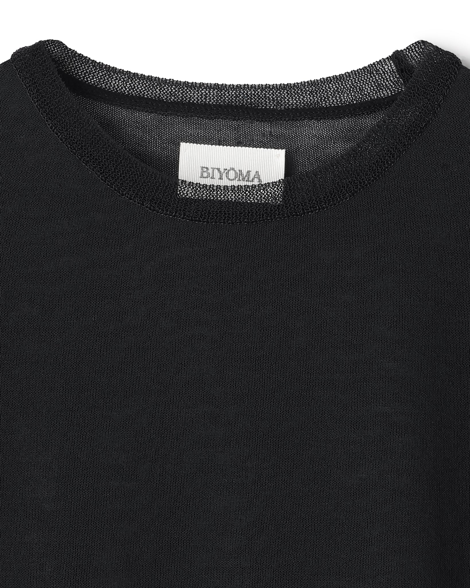 WOOL NYLON SHORT SLEEVE KNIT PULLOVER(ウールナイロンショートスリーブニットプルオーバー)|BIYOMA(ビヨーマ)OFFICIAL ONLINE STORE