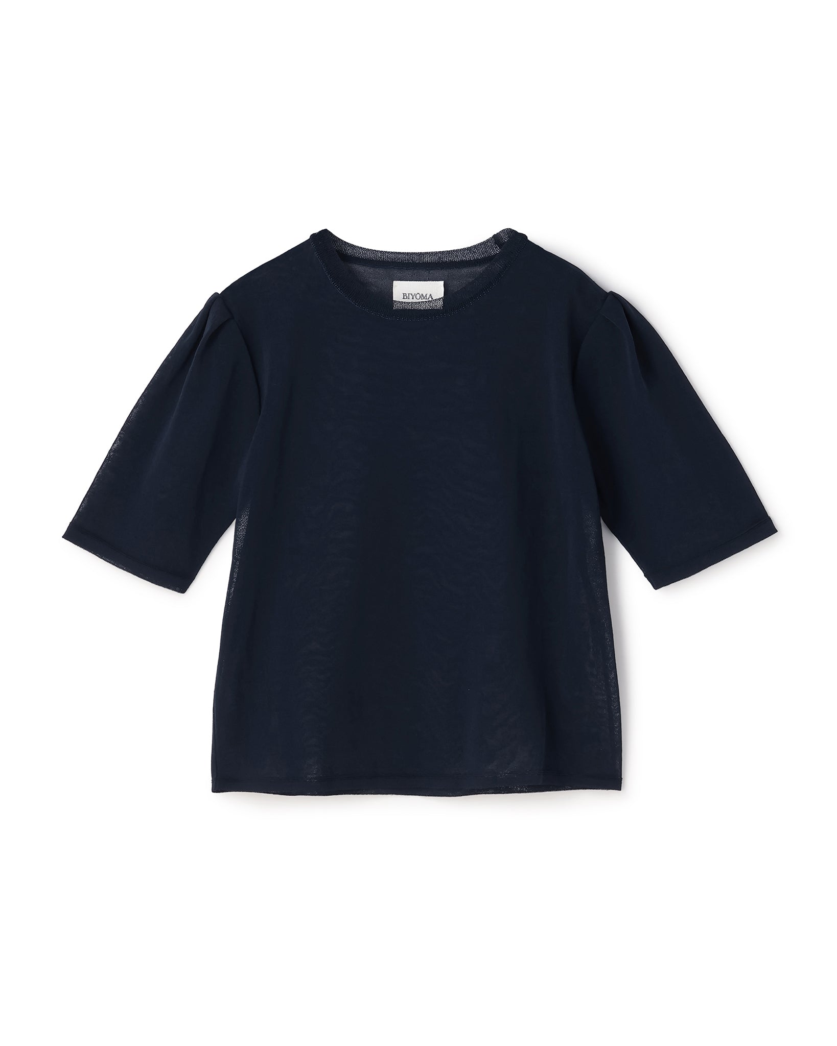 WOOL NYLON SHORT SLEEVE KNIT PULLOVER(ウールナイロンショートスリーブニットプルオーバー)|BIYOMA(ビヨーマ)OFFICIAL ONLINE STORE