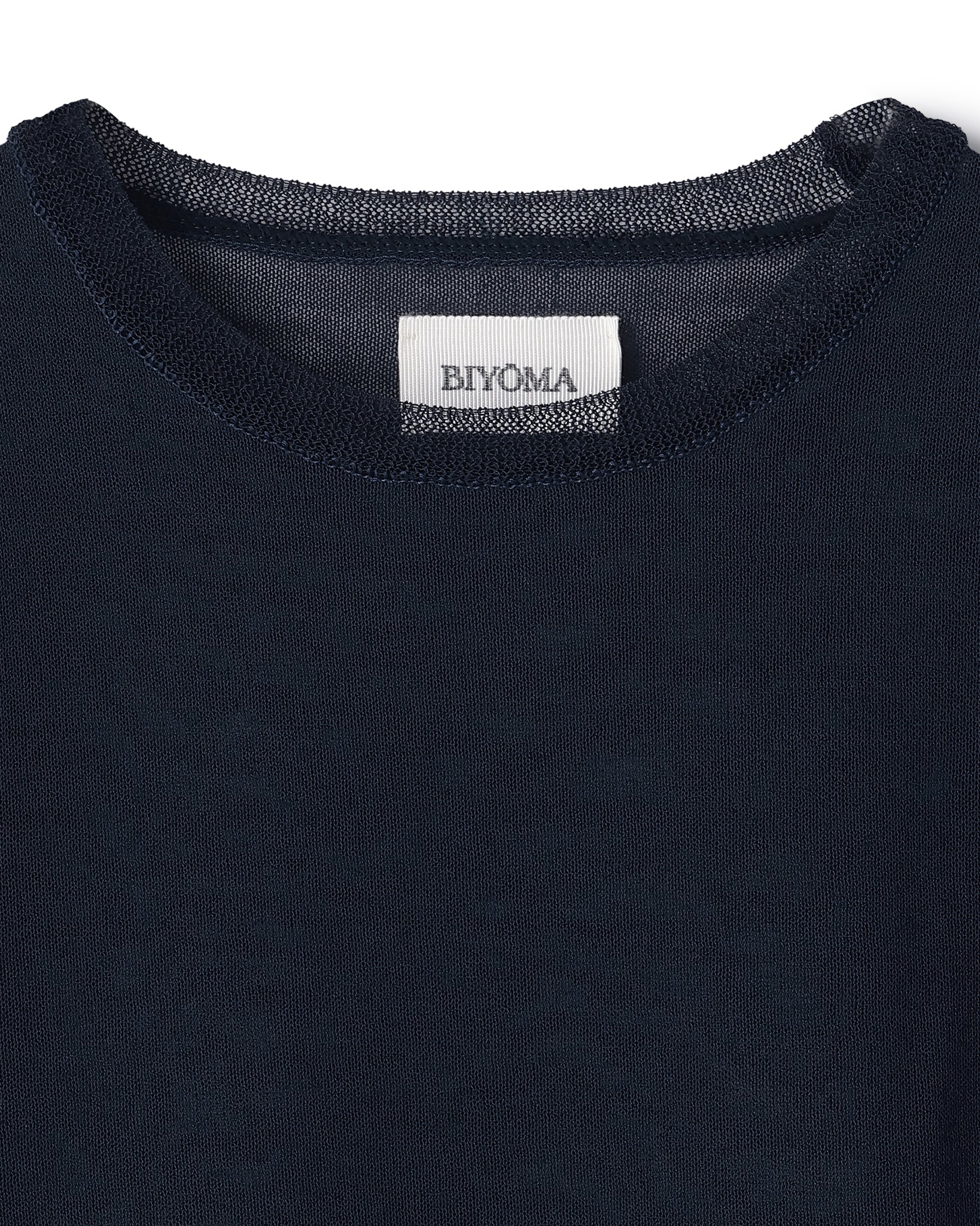 WOOL NYLON SHORT SLEEVE KNIT PULLOVER(ウールナイロンショートスリーブニットプルオーバー)|BIYOMA(ビヨーマ)OFFICIAL ONLINE STORE