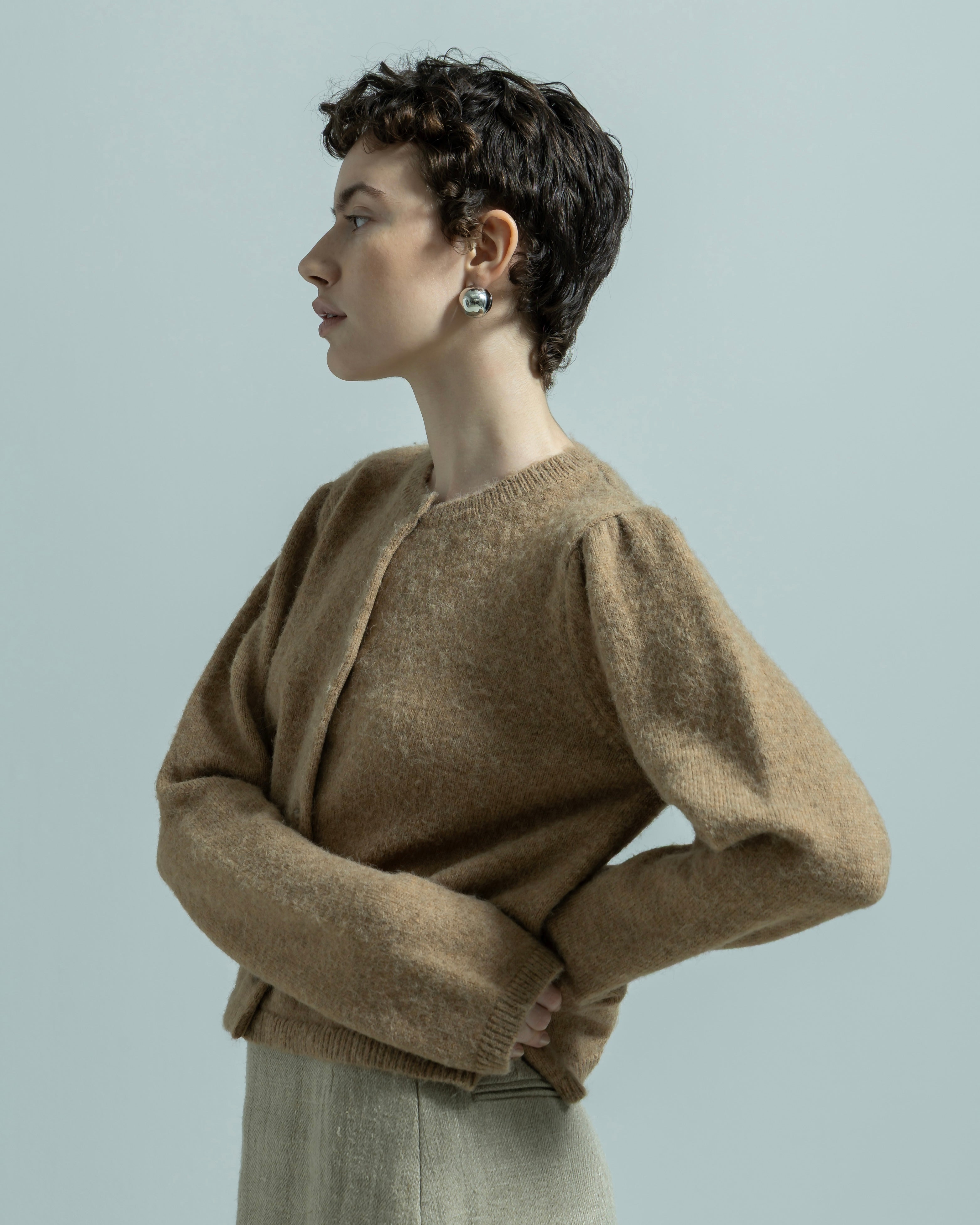 NYLON ACRYLIC KNIT CARDIGAN(ナイロンアクリルニットカーディガン)|BIYOMA(ビヨーマ)OFFICIAL ONLINE STORE