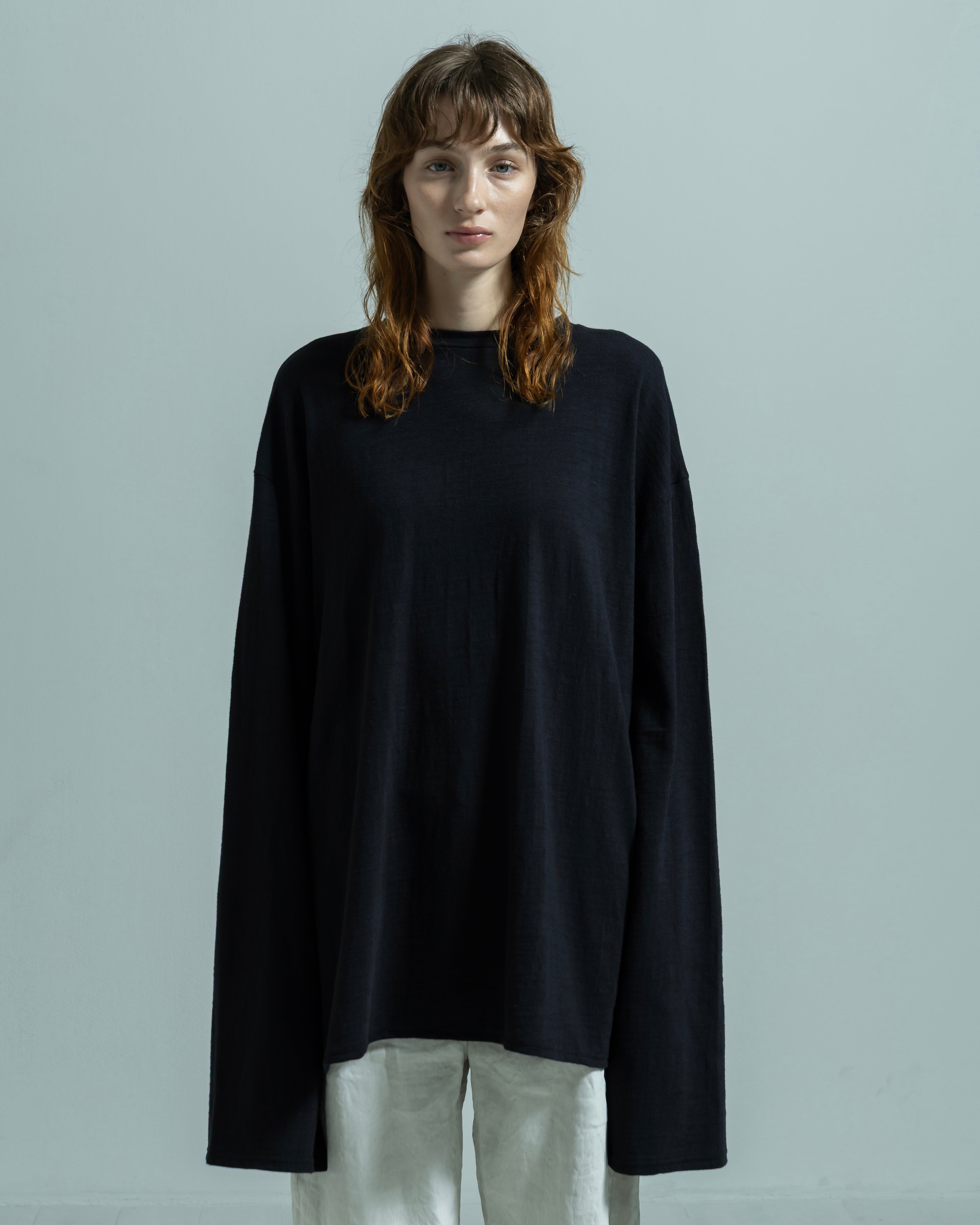 COTTON JERSEY LONG SLEEVE WIDE PULLOVER(コットンジャージーロングスリーブワイドプルオーバー)|BIYOMA(ビヨーマ)OFFICIAL ONLINE STORE