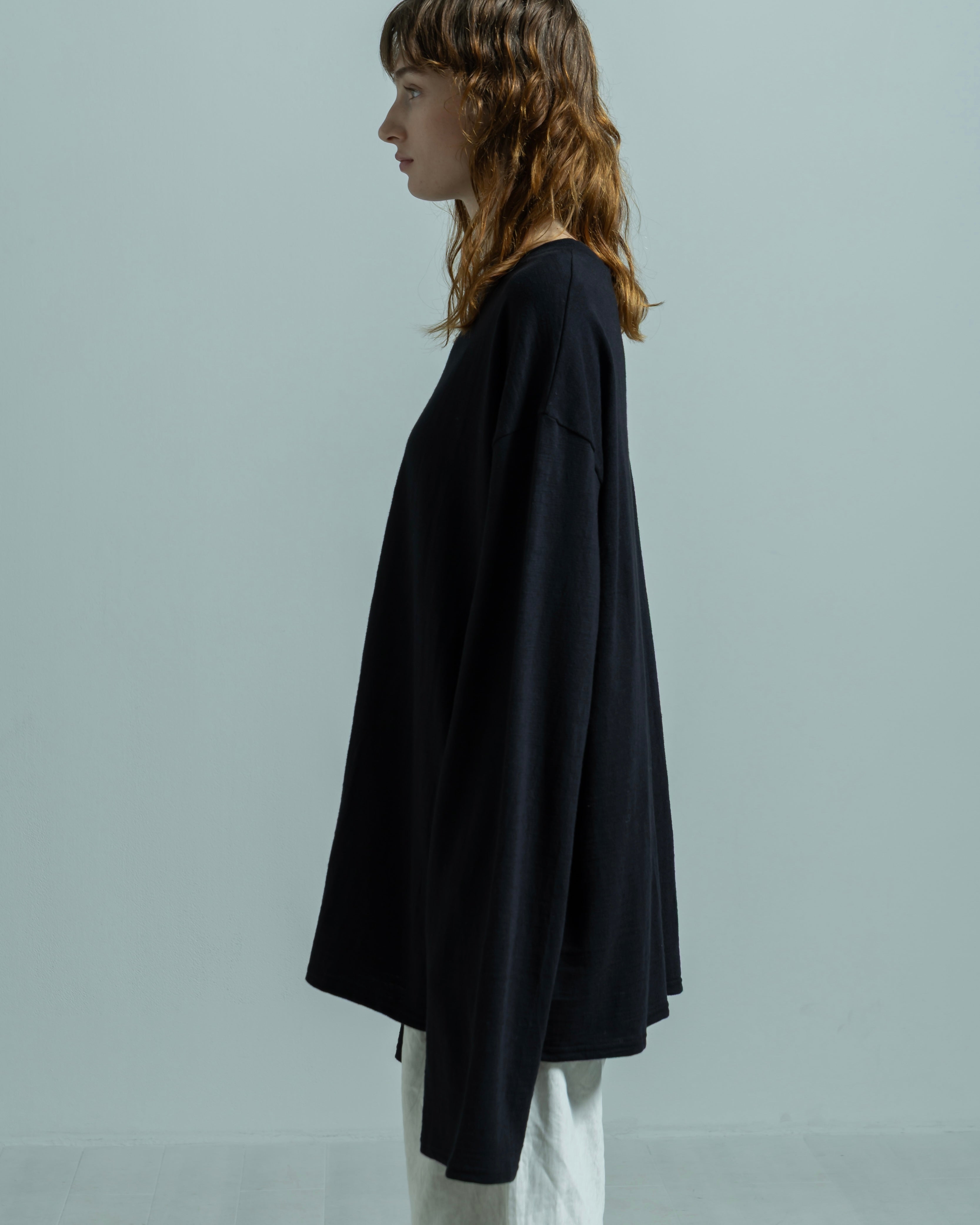 COTTON JERSEY LONG SLEEVE WIDE PULLOVER(コットンジャージーロングスリーブワイドプルオーバー)|BIYOMA(ビヨーマ)OFFICIAL ONLINE STORE
