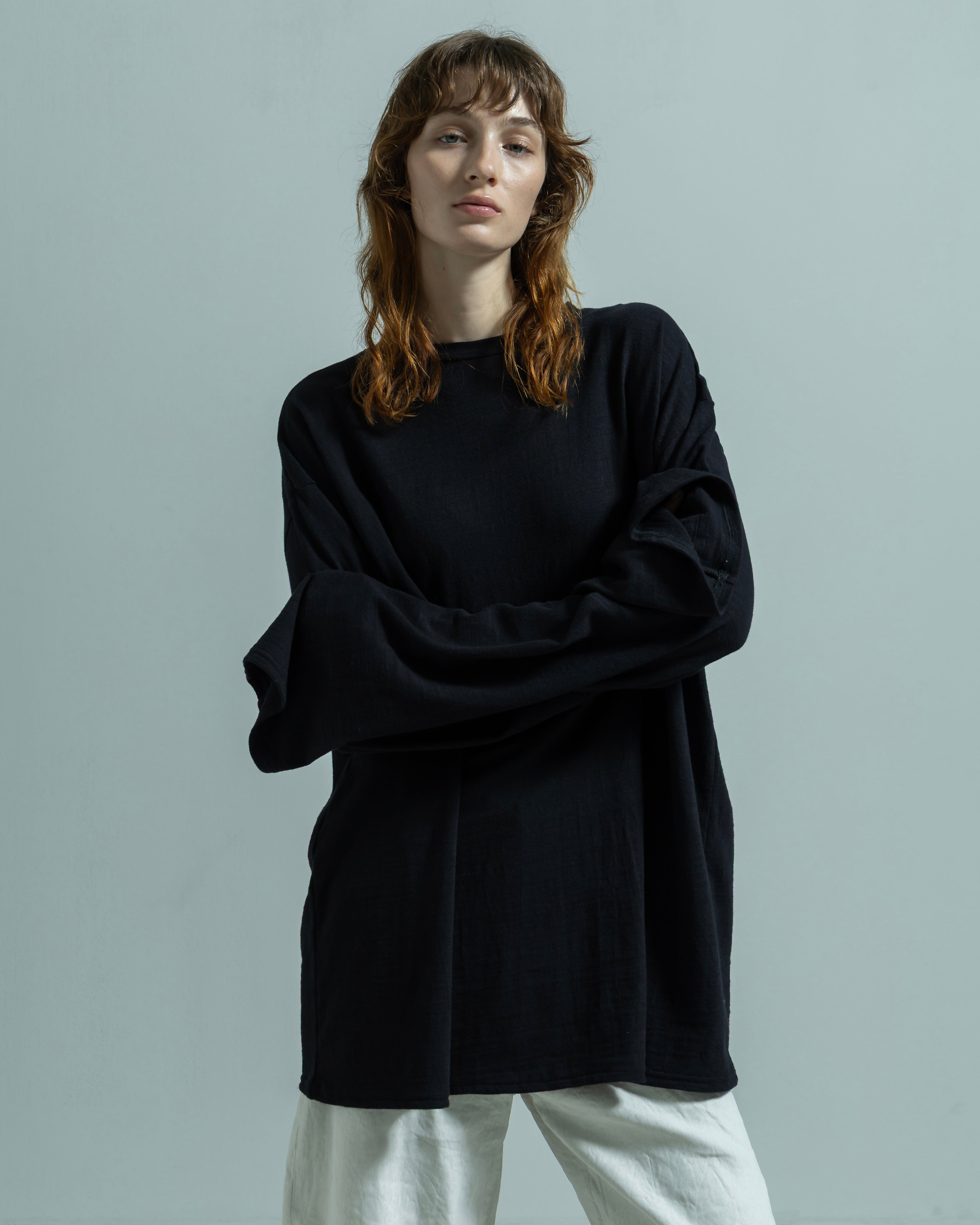 COTTON JERSEY LONG SLEEVE WIDE PULLOVER(コットンジャージーロングスリーブワイドプルオーバー)|BIYOMA(ビヨーマ)OFFICIAL ONLINE STORE