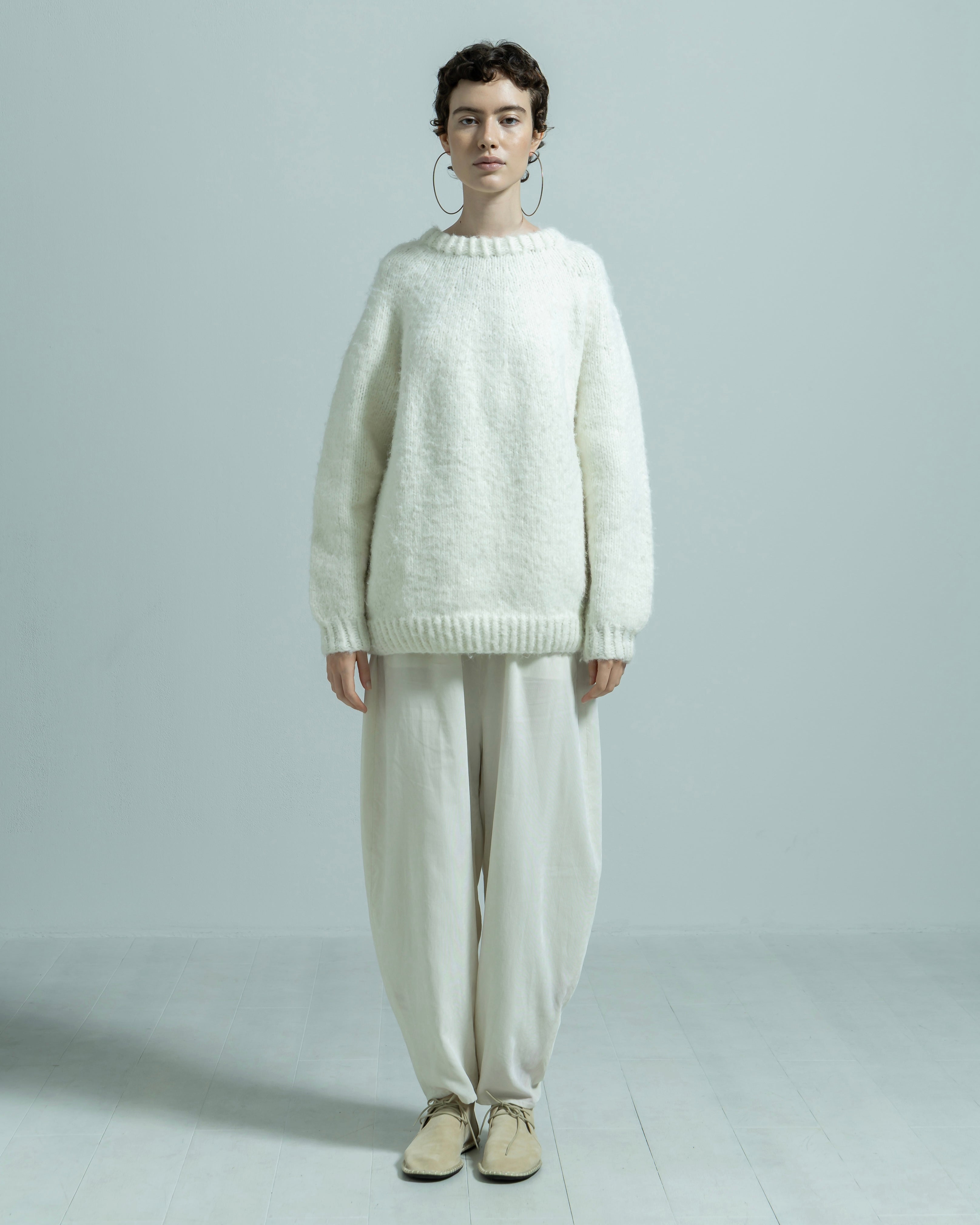 NYLON ACRYLIC HAND KNIT PULLOVER(ナイロンアクリルニットハンドニットプルオーバー)|BIYOMA(ビヨーマ)OFFICIAL ONLINE STORE