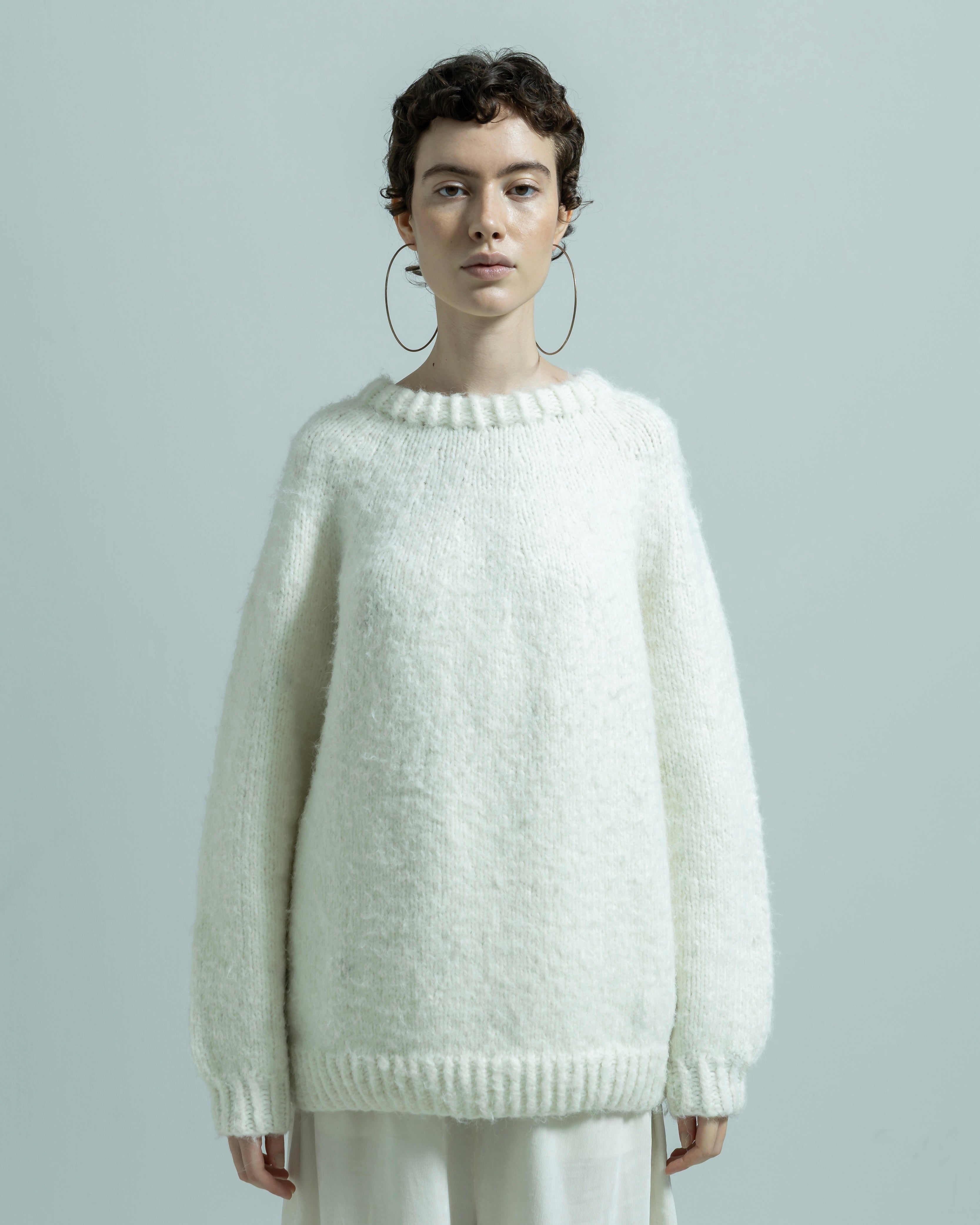 NYLON ACRYLIC HAND KNIT PULLOVER(ナイロンアクリルニットハンドニットプルオーバー)|BIYOMA(ビヨーマ)OFFICIAL ONLINE STORE