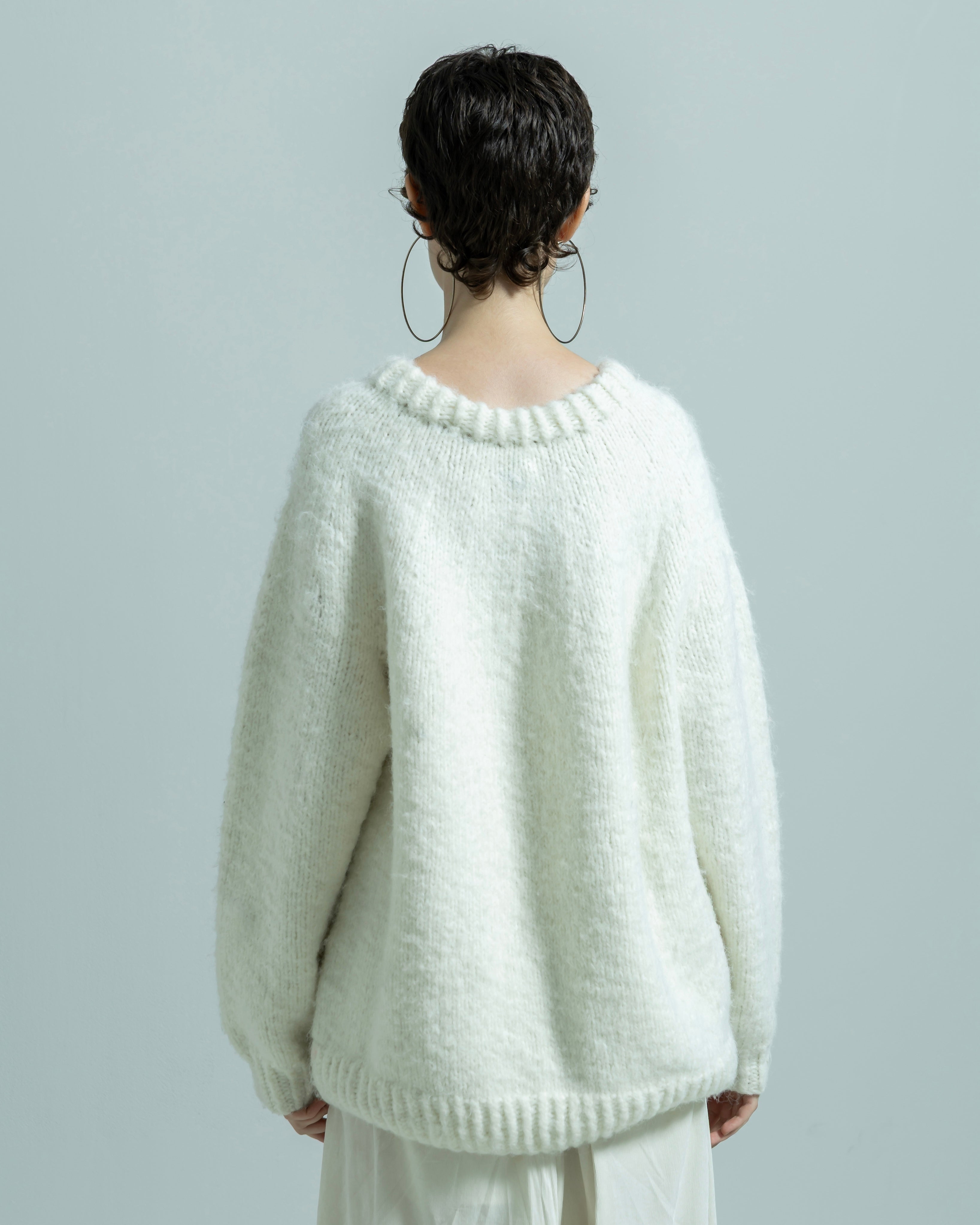 NYLON ACRYLIC HAND KNIT PULLOVER(ナイロンアクリルニットハンドニットプルオーバー)|BIYOMA(ビヨーマ)OFFICIAL ONLINE STORE