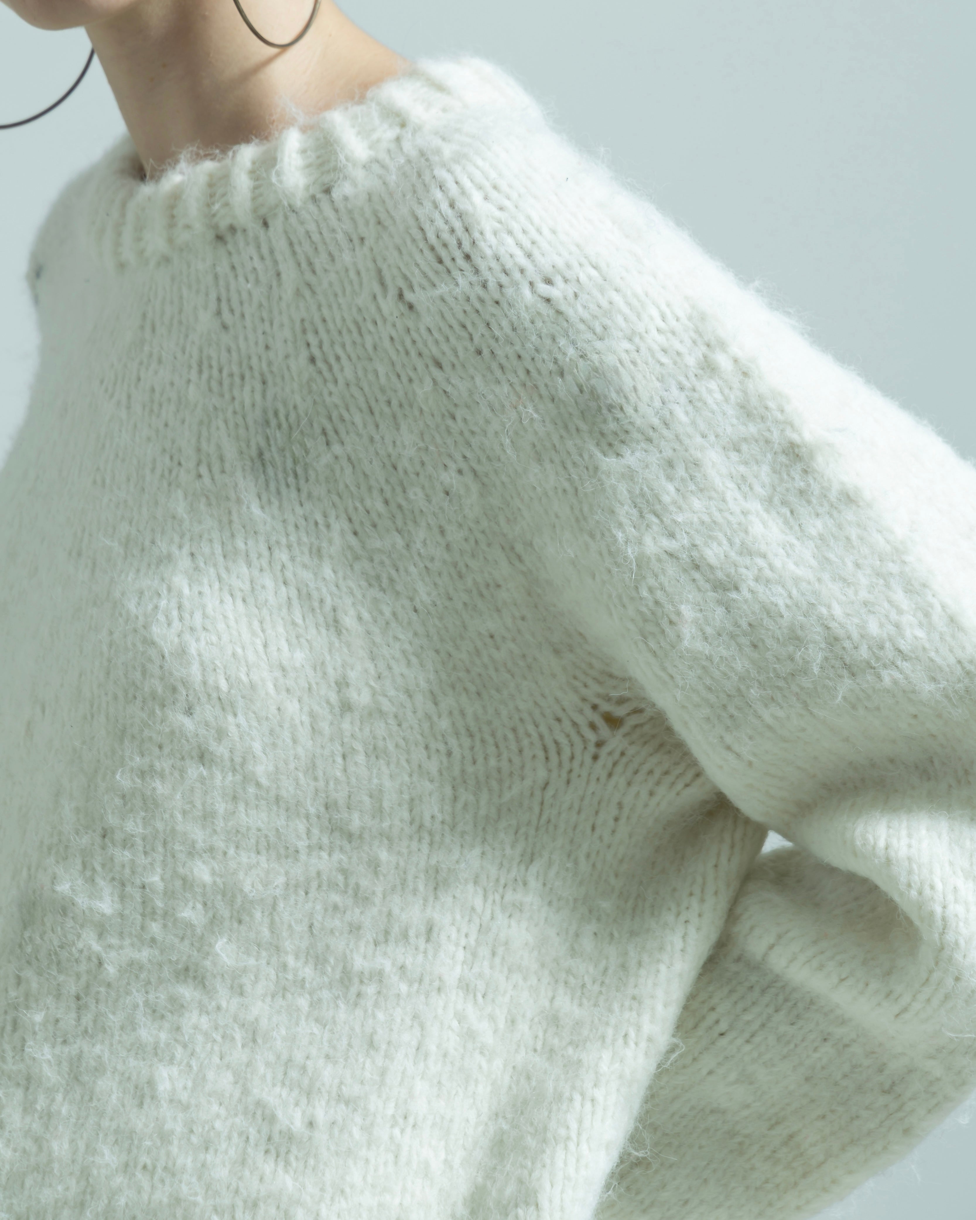 NYLON ACRYLIC HAND KNIT PULLOVER(ナイロンアクリルニットハンドニットプルオーバー)|BIYOMA(ビヨーマ)OFFICIAL ONLINE STORE