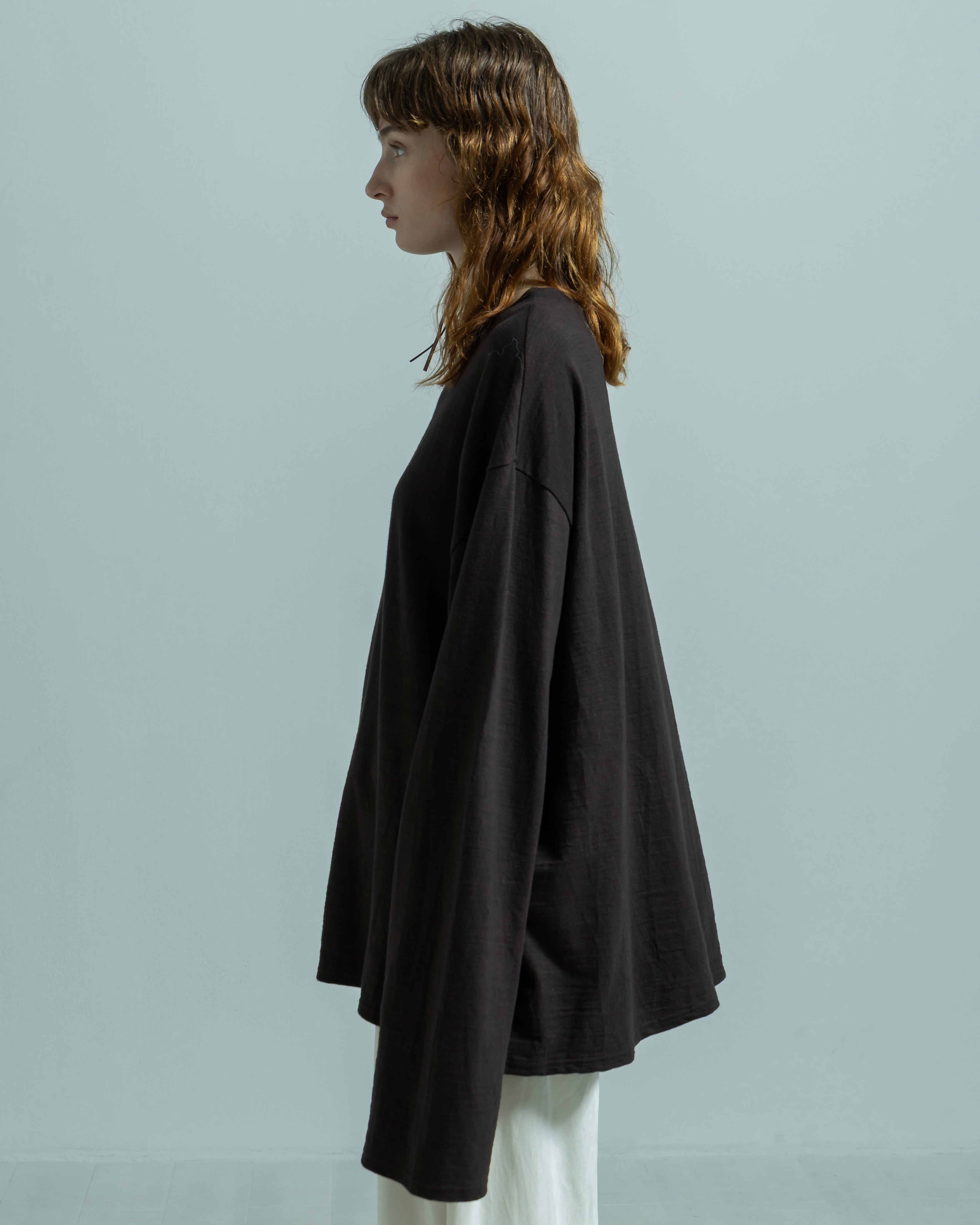 COTTON JERSEY LONG SLEEVE WIDE PULLOVER(コットンジャージーロングスリーブワイドプルオーバー)|BIYOMA(ビヨーマ)OFFICIAL ONLINE STORE