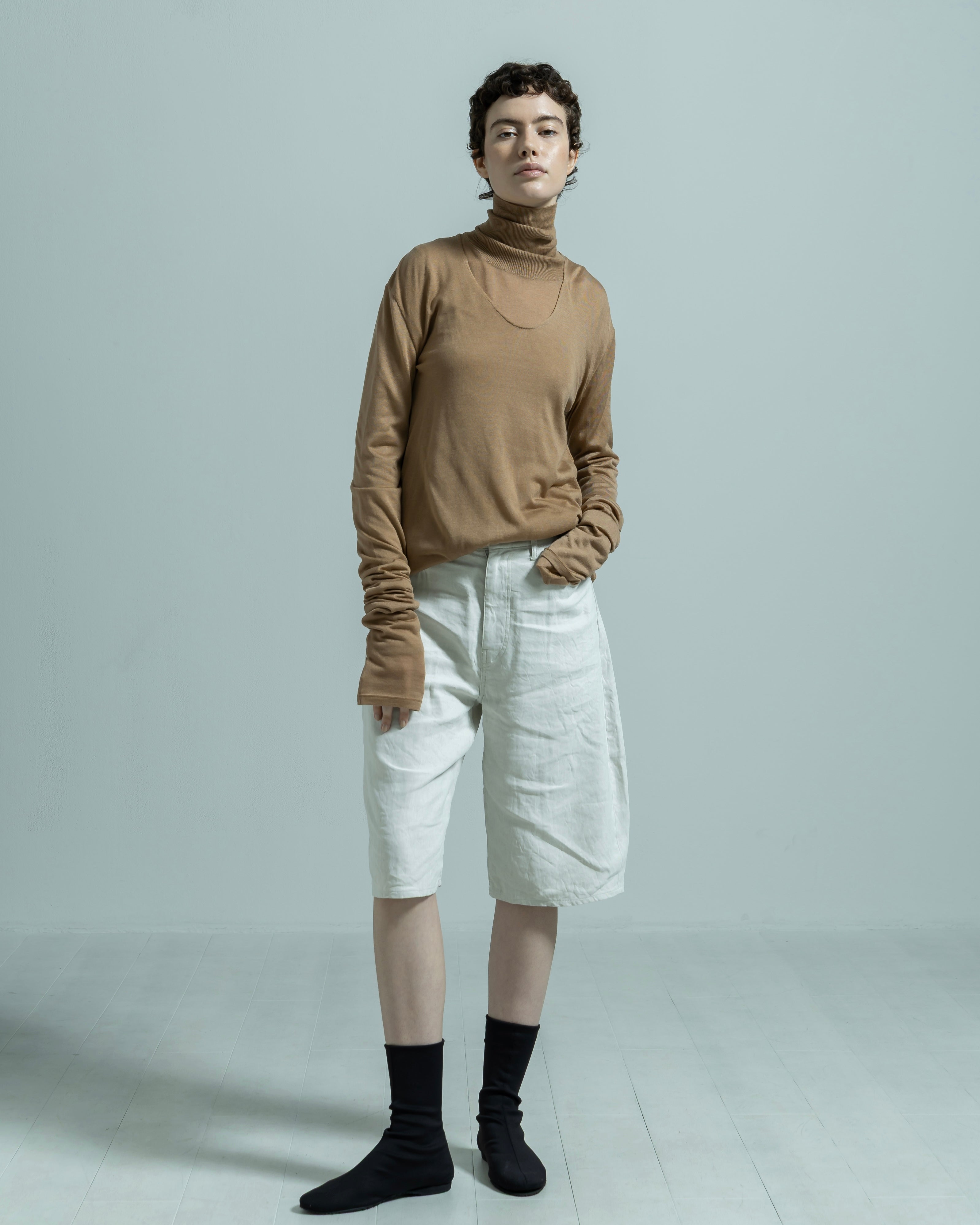 LYOCELL CASHMERE V NECK KNIT PULLOVER(リヨセルカシミヤブイネックプルオーバー)|BIYOMA(ビヨーマ)OFFICIAL ONLINE STORE
