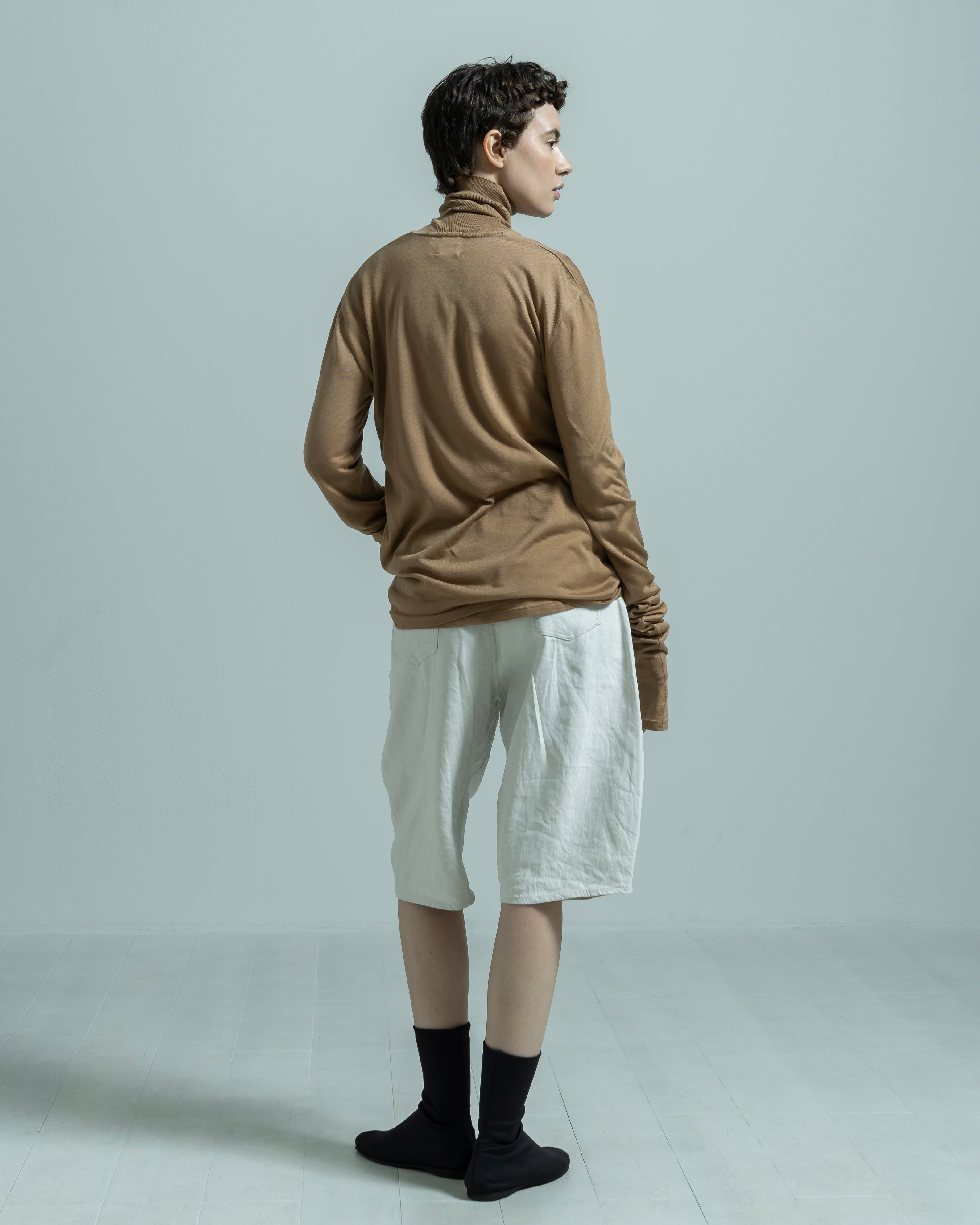 LYOCELL CASHMERE V NECK KNIT PULLOVER(リヨセルカシミヤブイネックプルオーバー)|BIYOMA(ビヨーマ)OFFICIAL ONLINE STORE