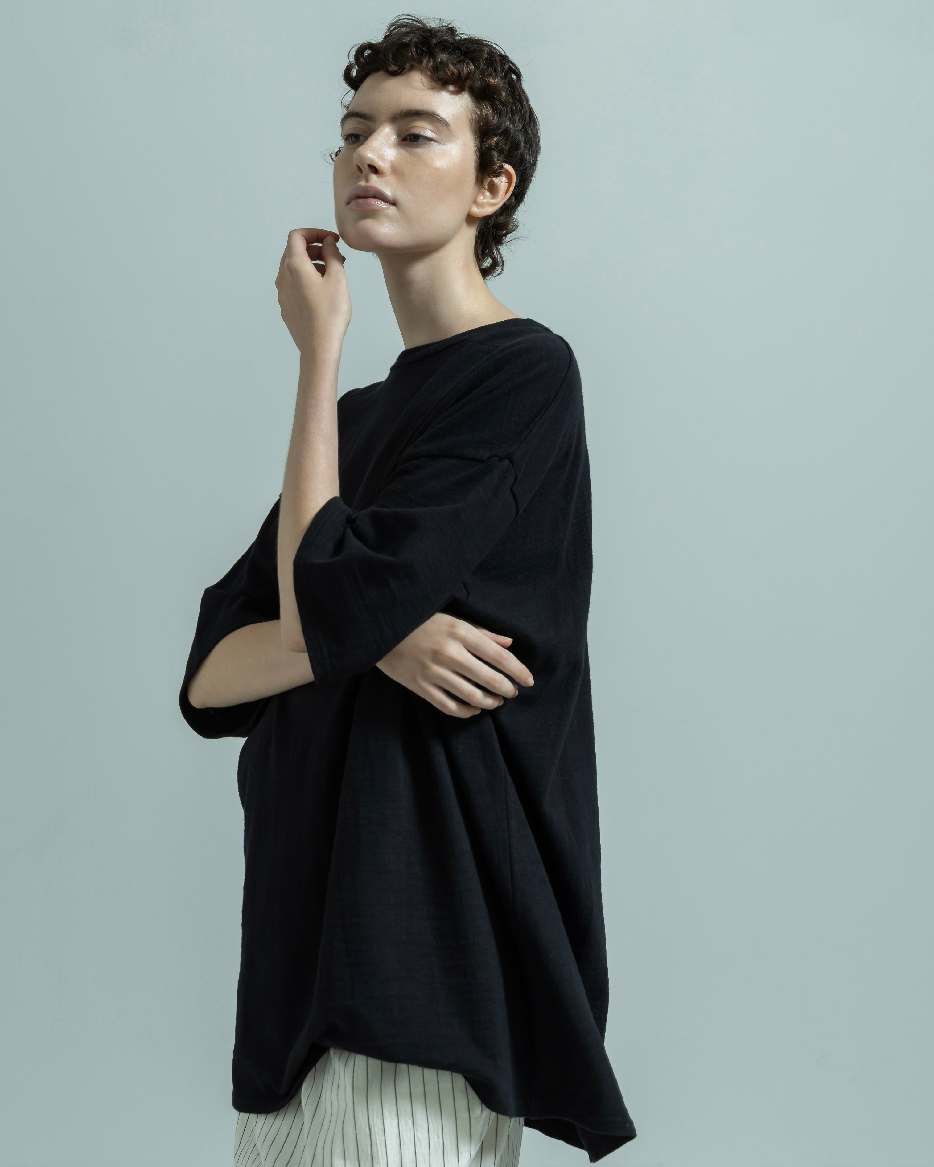 COTTON JERSEY SHORT SLEEVE WIDE PULLOVER(コットンジャージーショートスリーブワイドプルオーバー)|BIYOMA(ビヨーマ)OFFICIAL ONLINE STORE