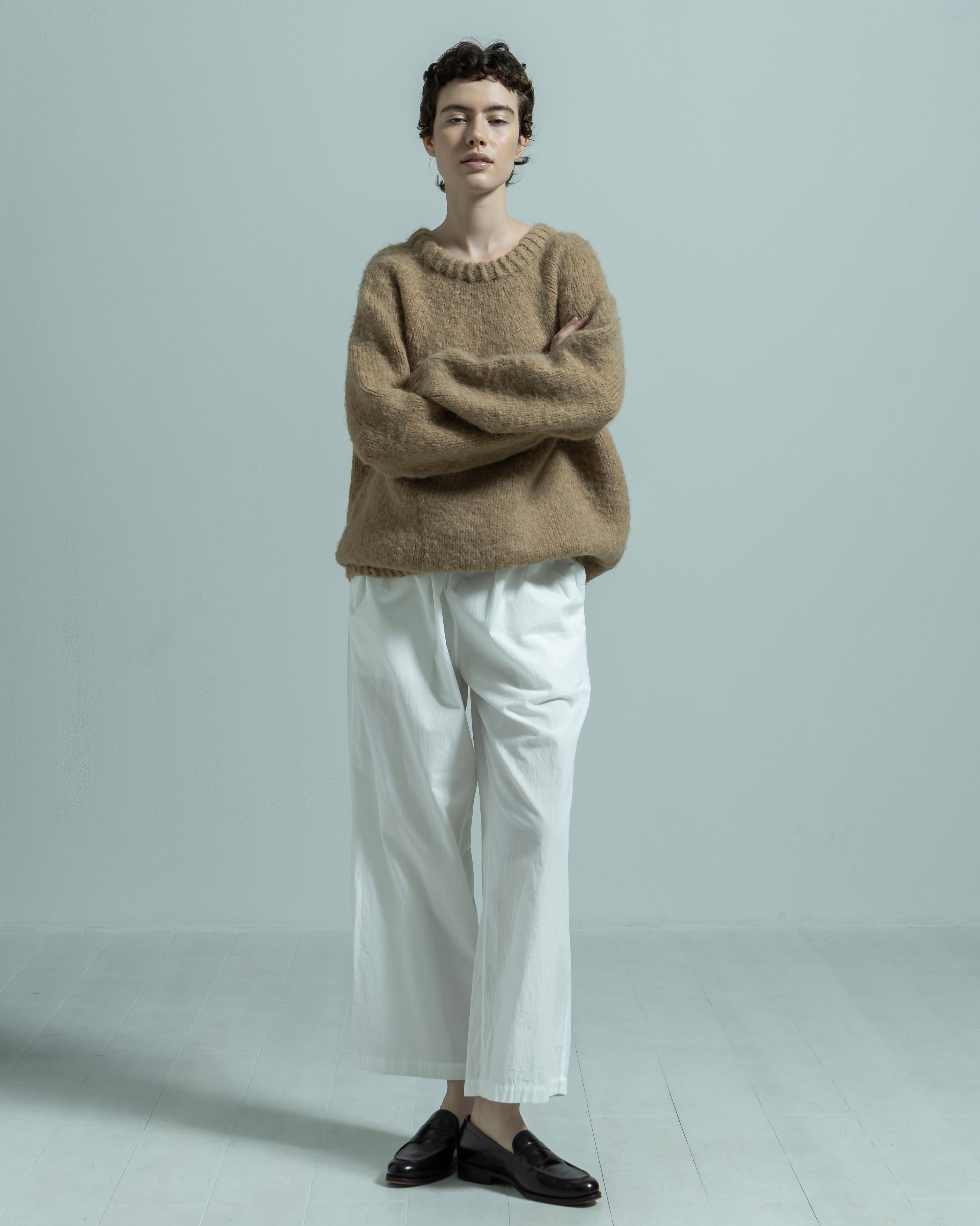 NYLON ACRYLIC HAND KNIT PULLOVER(ナイロンアクリルニットハンドニットプルオーバー)|BIYOMA(ビヨーマ)OFFICIAL ONLINE STORE
