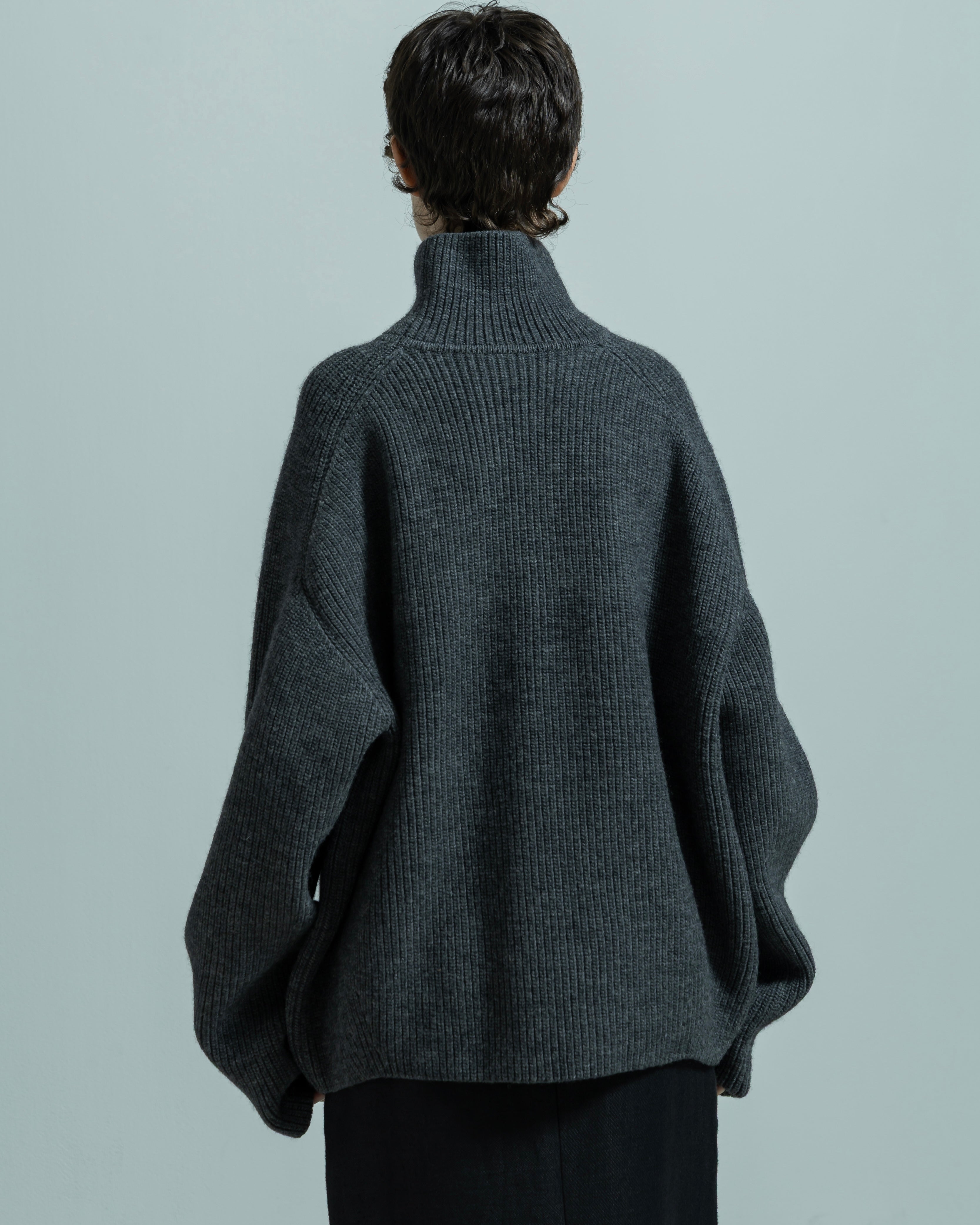 WOOL RIB KNIT TURTLENECK PULLOVER(ウールリブニットタートルネックプルオーバー)|BIYOMA(ビヨーマ)OFFICIAL ONLINE STORE