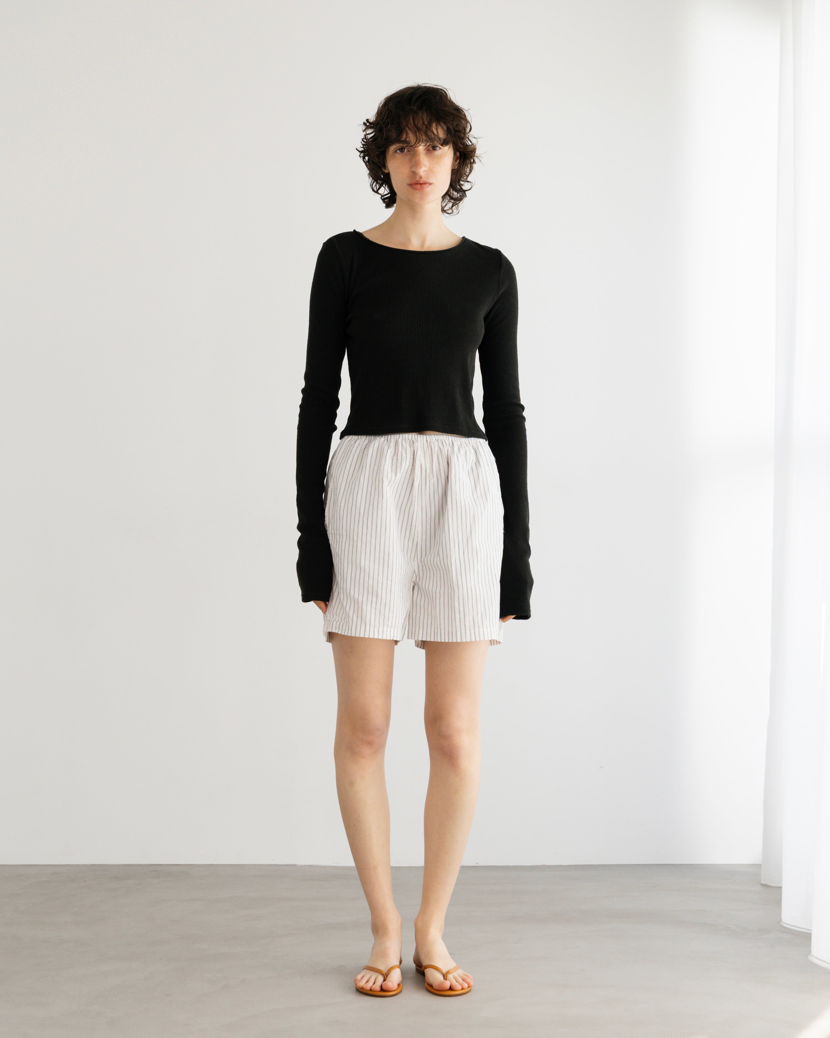 SILK RIB LONG SLEEVE PULLOVER(シルクリブロングスリーブプルオーバー)|BIYOMA(ビヨーマ)OFFICIAL ONLINE STORE