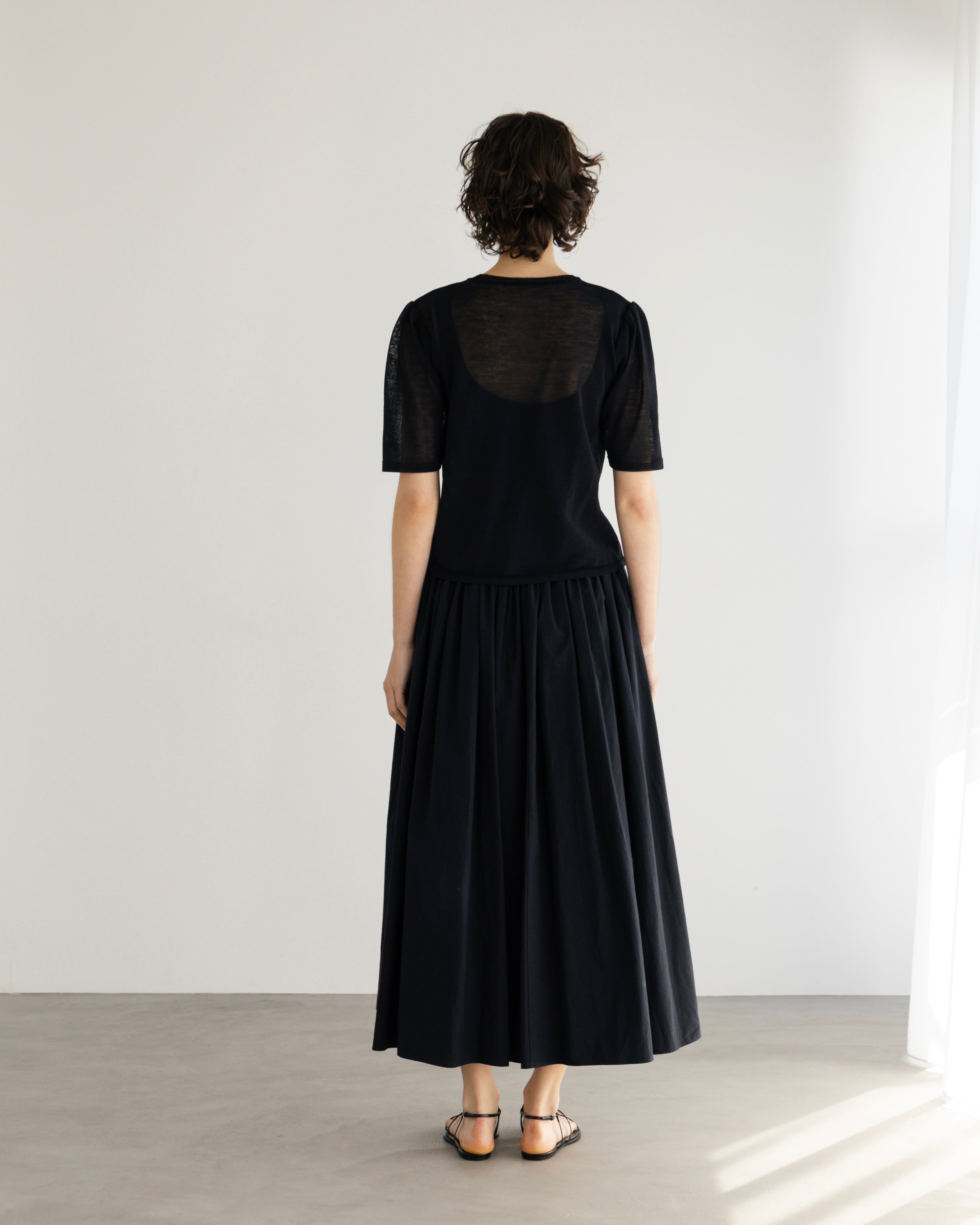 WOOL NYLON SHORT SLEEVE KNIT PULLOVER(ウールナイロンショートスリーブニットプルオーバー)|BIYOMA(ビヨーマ)OFFICIAL ONLINE STORE