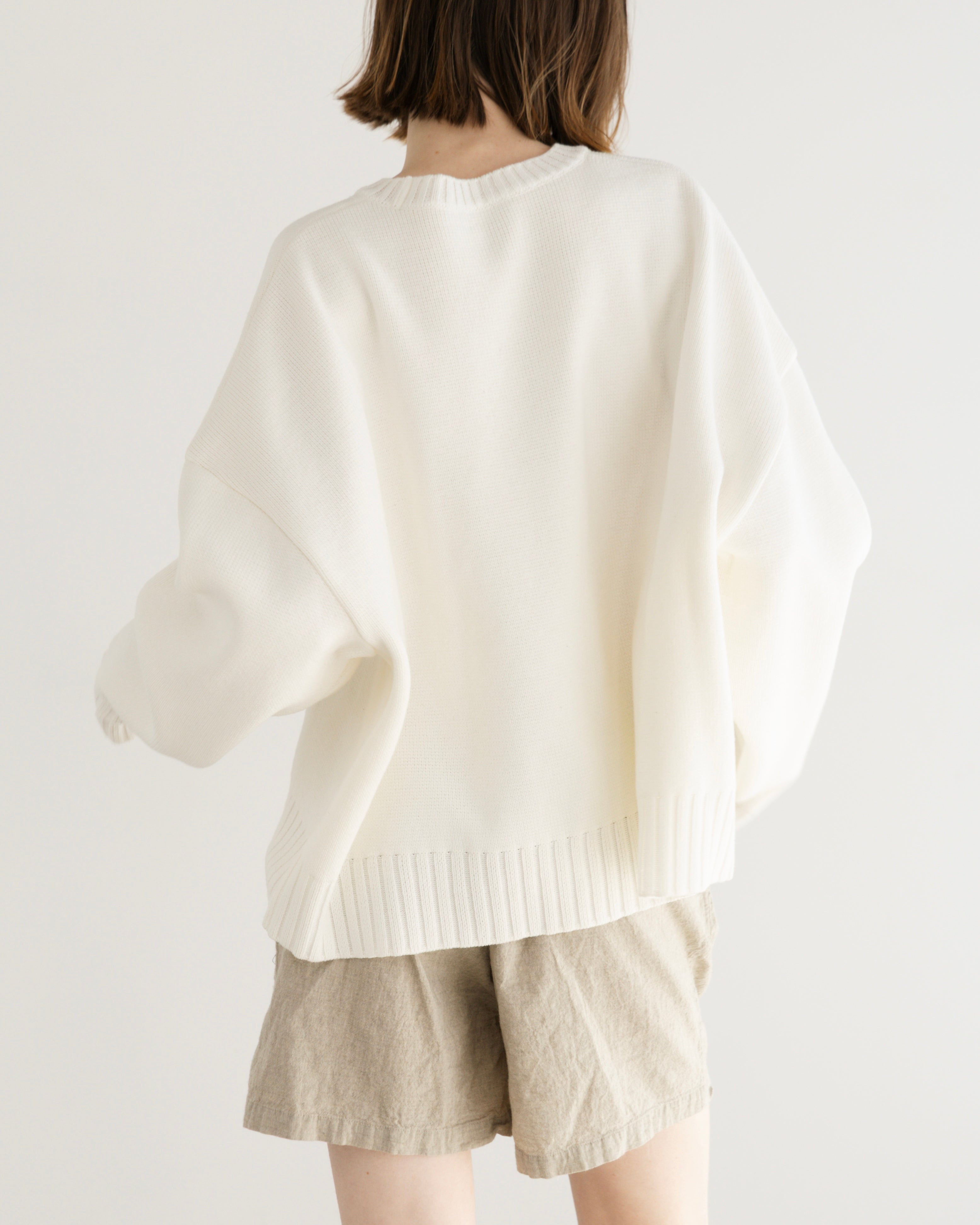 COTTON ACRYLIC KNIT PULLOVER(コットンアクリルニットプルオーバー)|BIYOMA(ビヨーマ)OFFICIAL ONLINE STORE