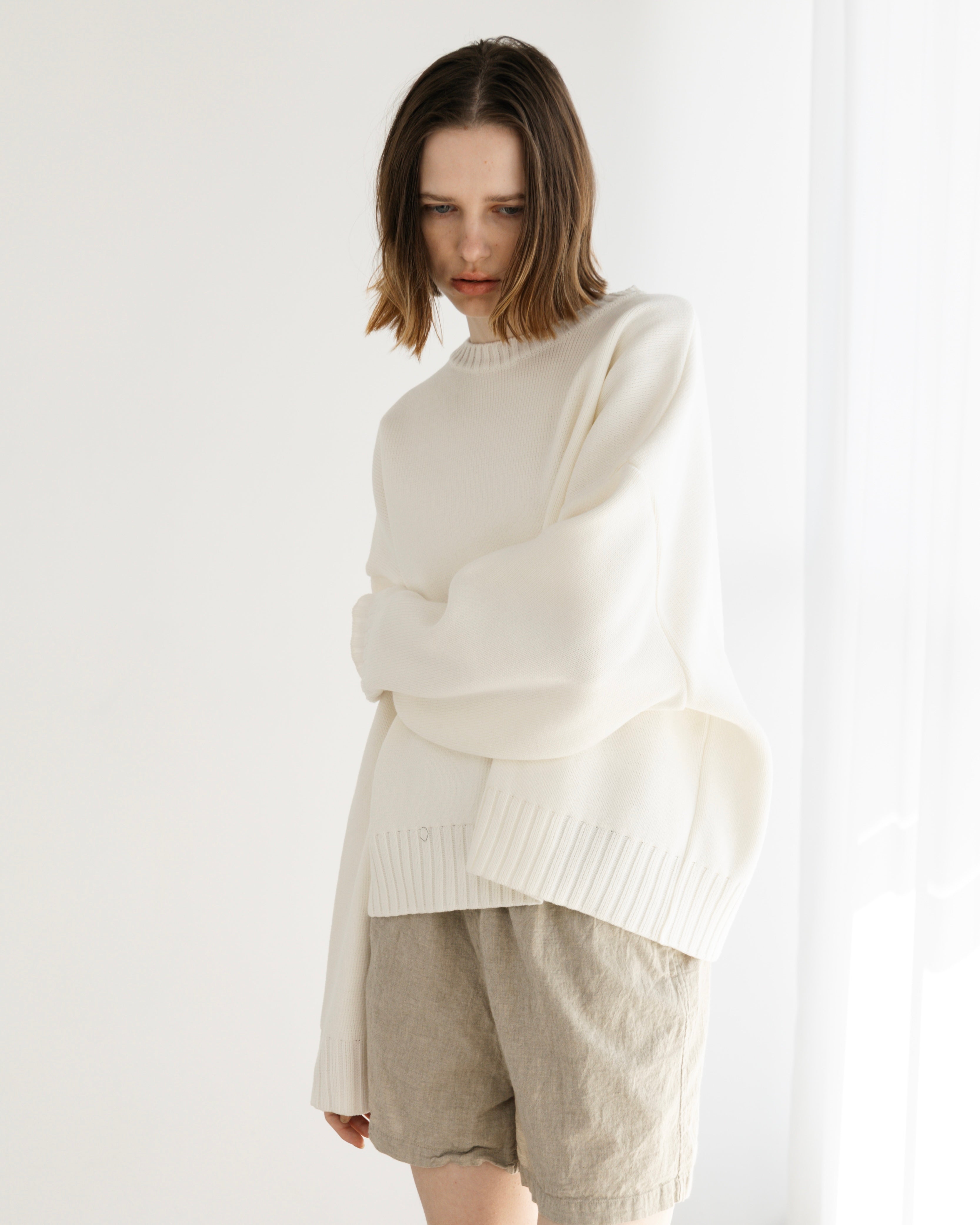 COTTON ACRYLIC KNIT PULLOVER(コットンアクリルニットプルオーバー)|BIYOMA(ビヨーマ)OFFICIAL ONLINE STORE