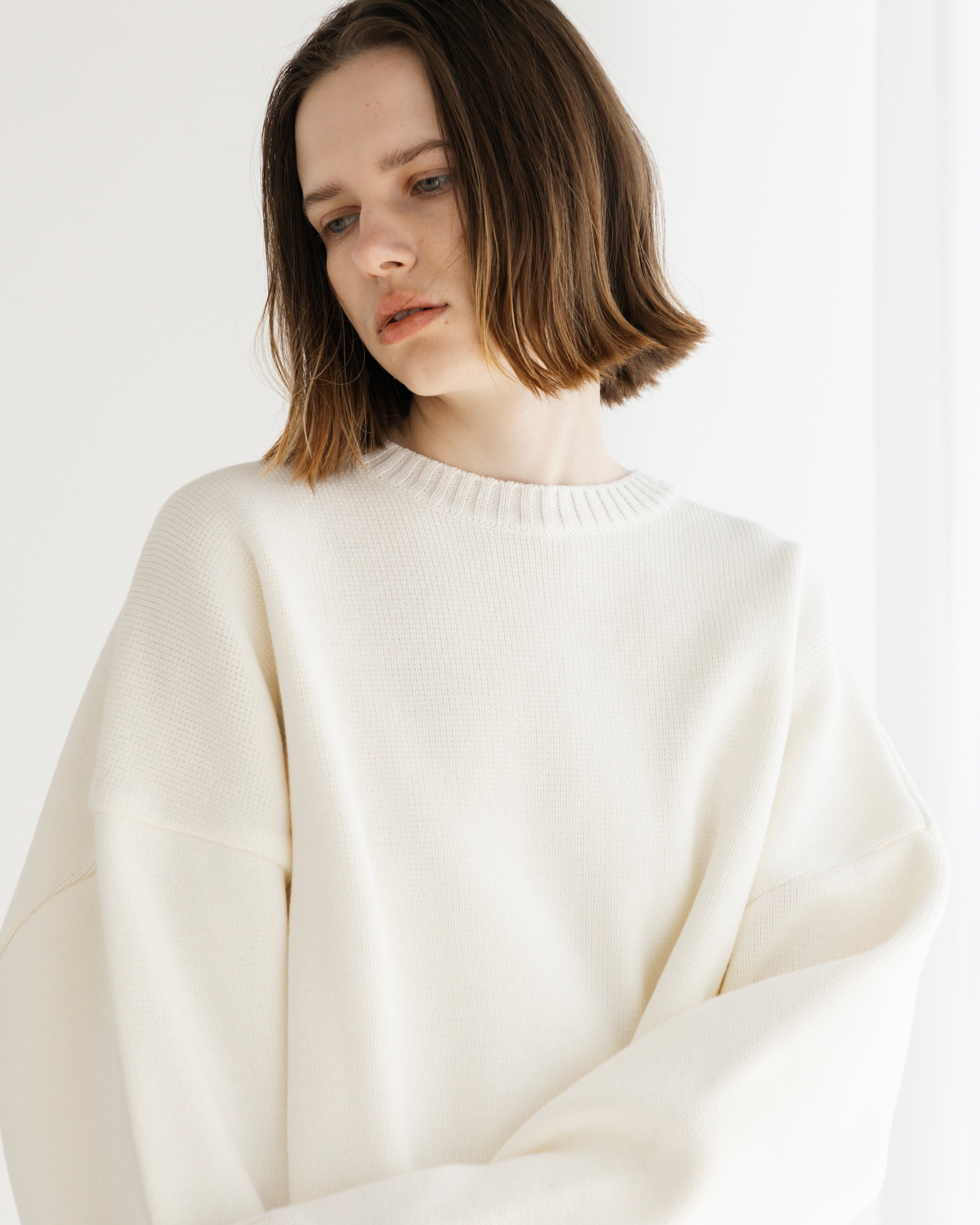 COTTON ACRYLIC KNIT PULLOVER(コットンアクリルニットプルオーバー)|BIYOMA(ビヨーマ)OFFICIAL ONLINE STORE