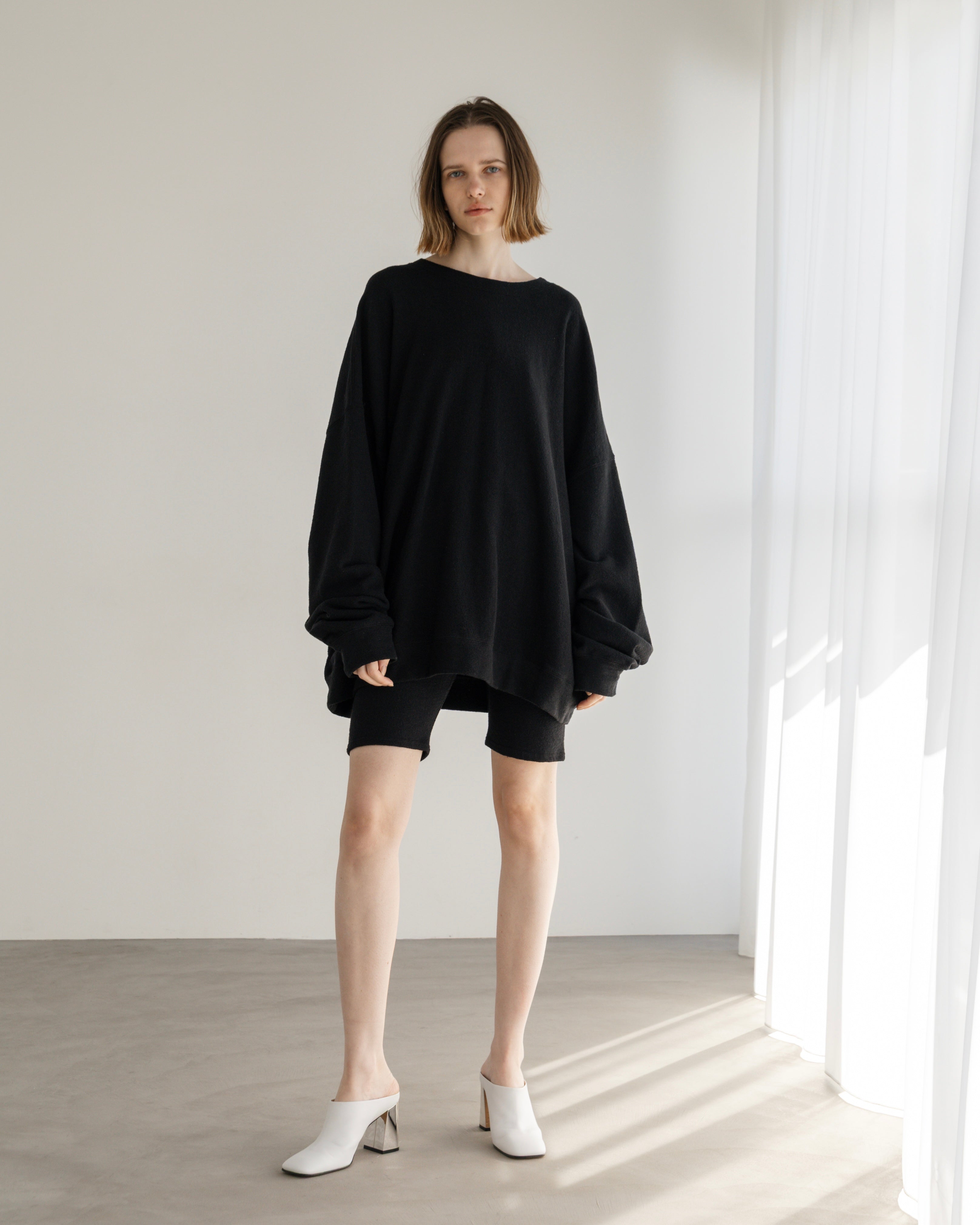 COTTON LINEN RIB LOOSE SILHOUETTE PULLOVER(コットンリネンリブルーズシルエットプルオーバー)|BIYOMA(ビヨーマ)OFFICIAL ONLINE STORE
