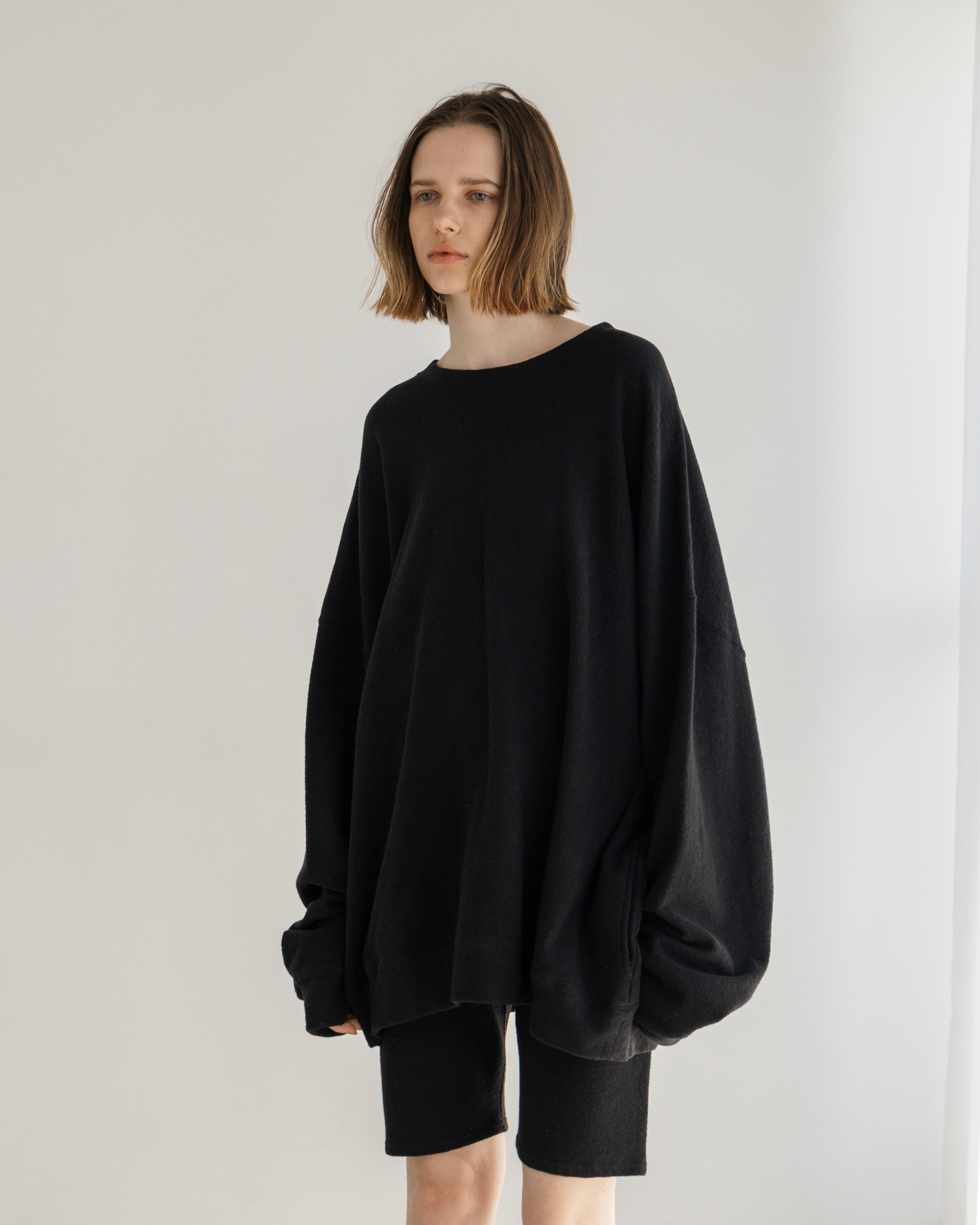 COTTON LINEN RIB LOOSE SILHOUETTE PULLOVER(コットンリネンリブルーズシルエットプルオーバー)|BIYOMA(ビヨーマ)OFFICIAL ONLINE STORE