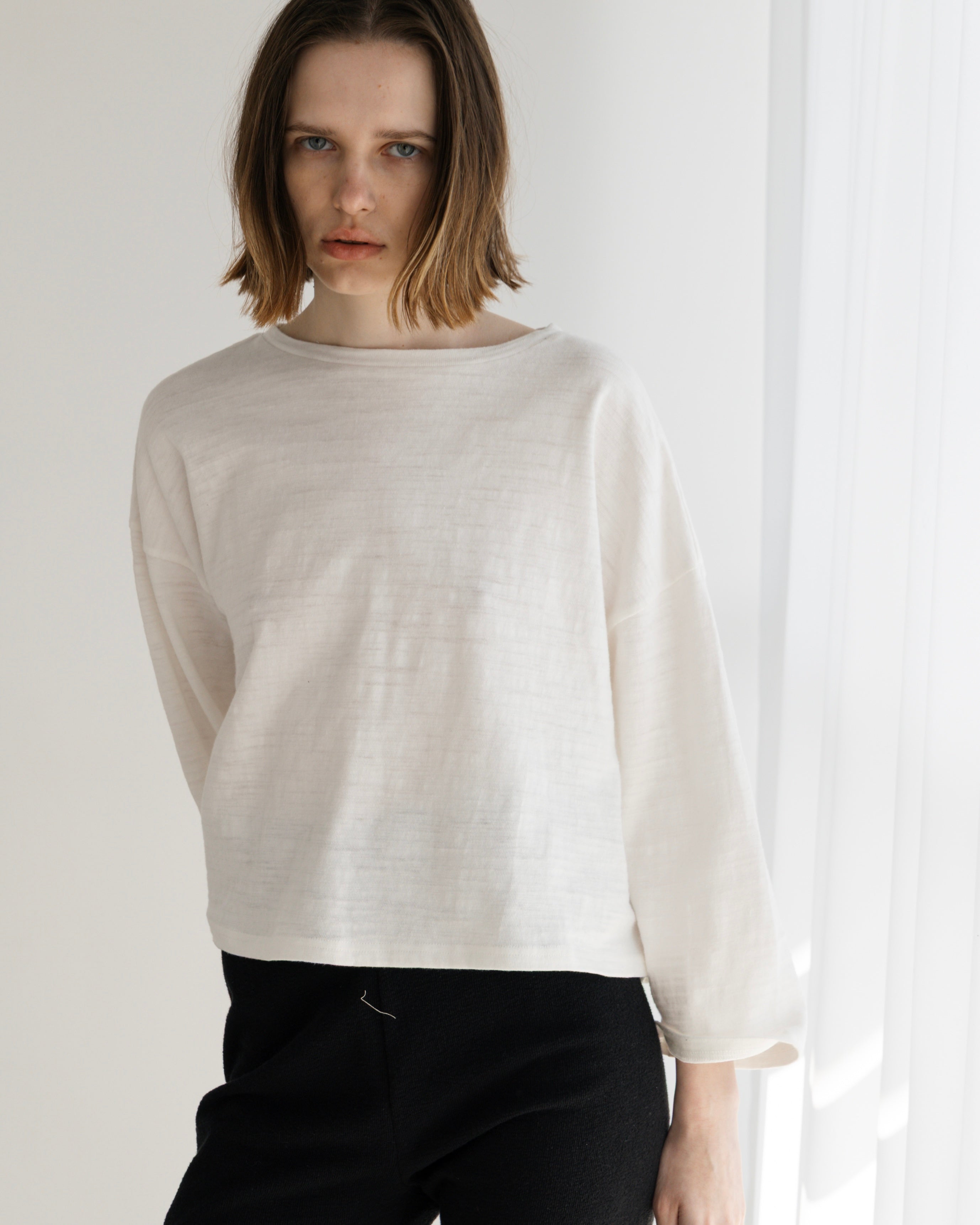 COTTON JERSEY LONG SLEEVE PULLOVER(コットンジャージロングスリーブプルオーバー)|BIYOMA(ビヨーマ)OFFICIAL ONLINE STORE