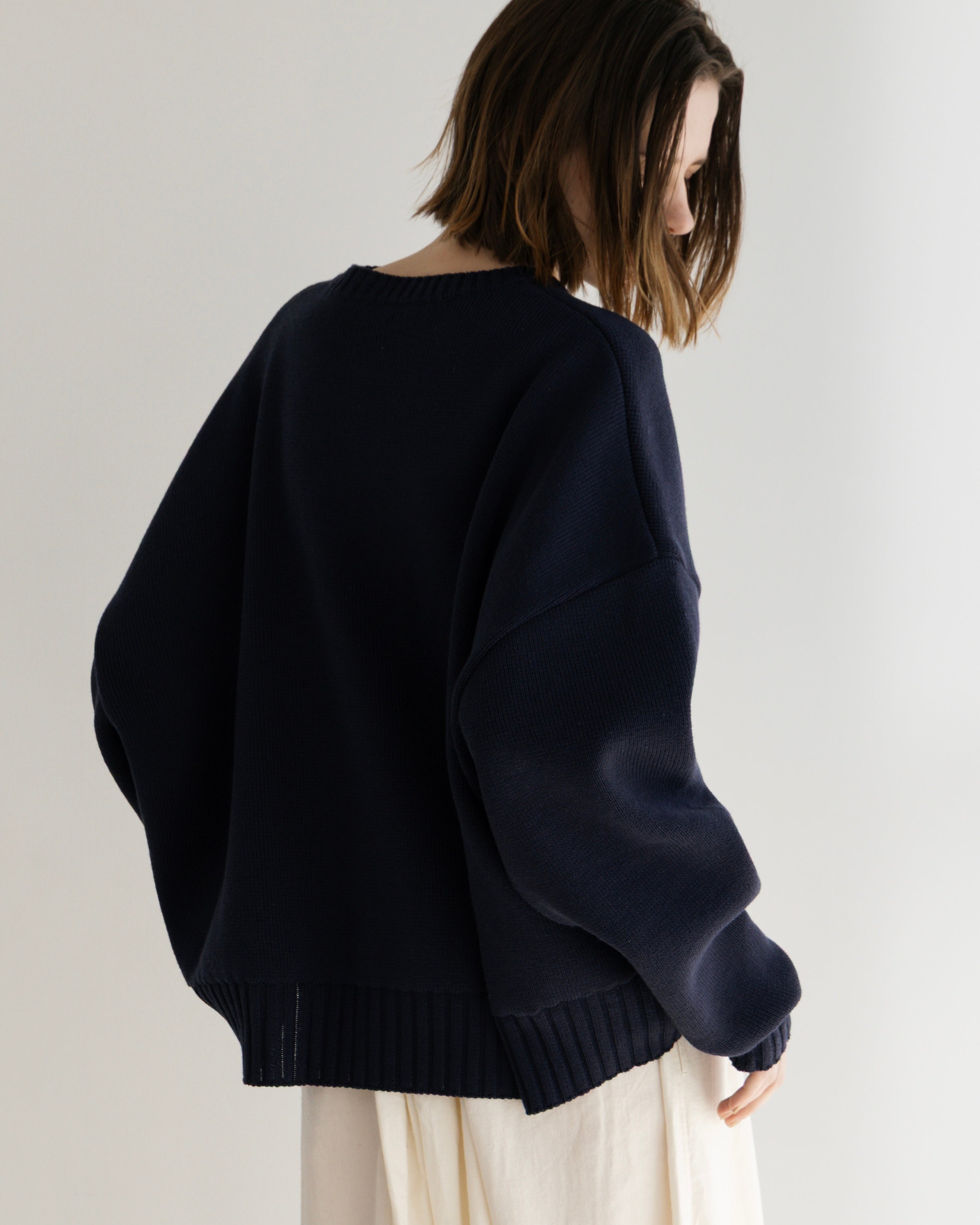 COTTON ACRYLIC KNIT PULLOVER(コットンアクリルニットプルオーバー)|BIYOMA(ビヨーマ)OFFICIAL ONLINE STORE