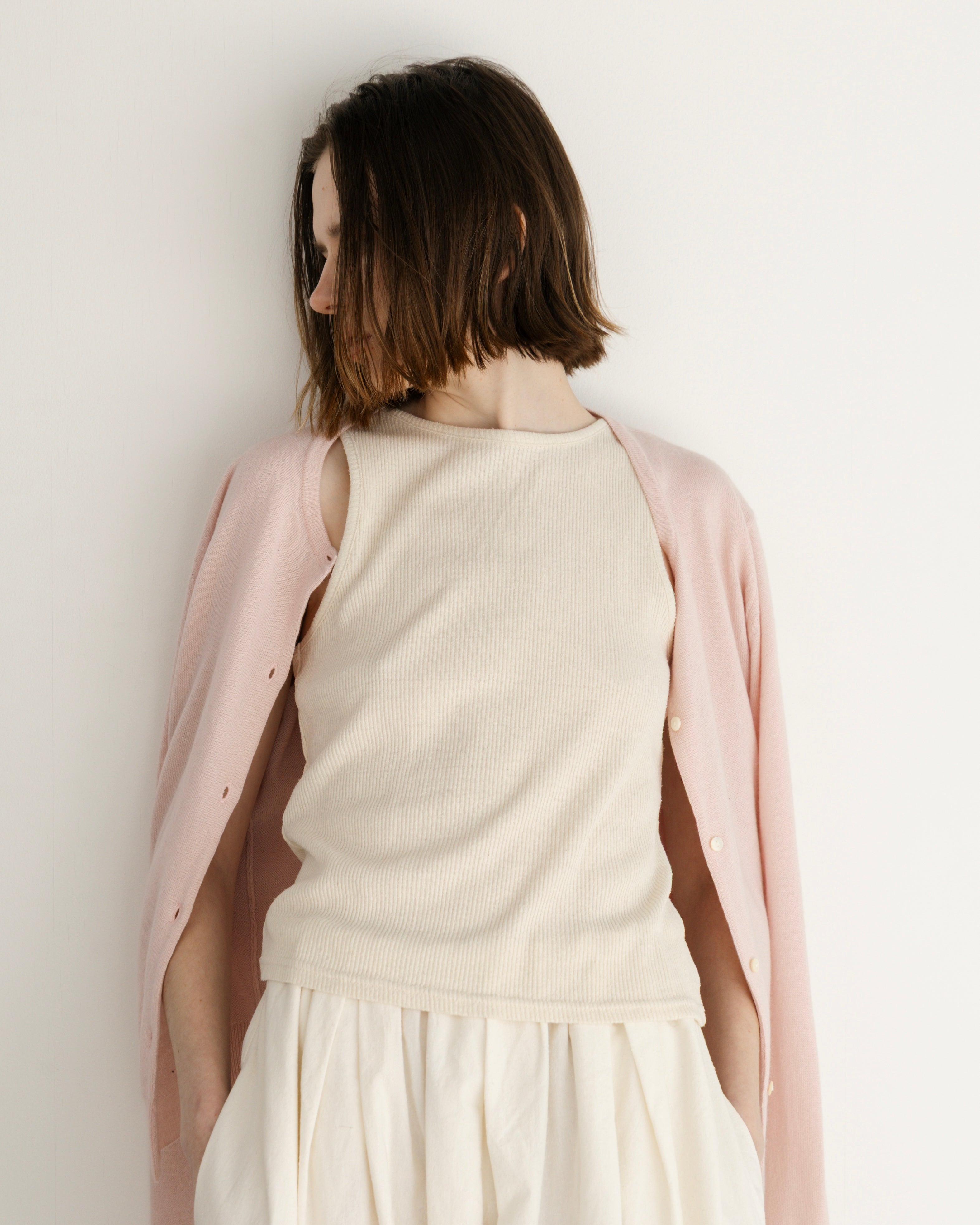 SILK RIB AMERICAN SLEEVE TANK TOP(シルクリブアメリカンスリーブタンクトップ)|BIYOMA(ビヨーマ)OFFICIAL ONLINE STORE