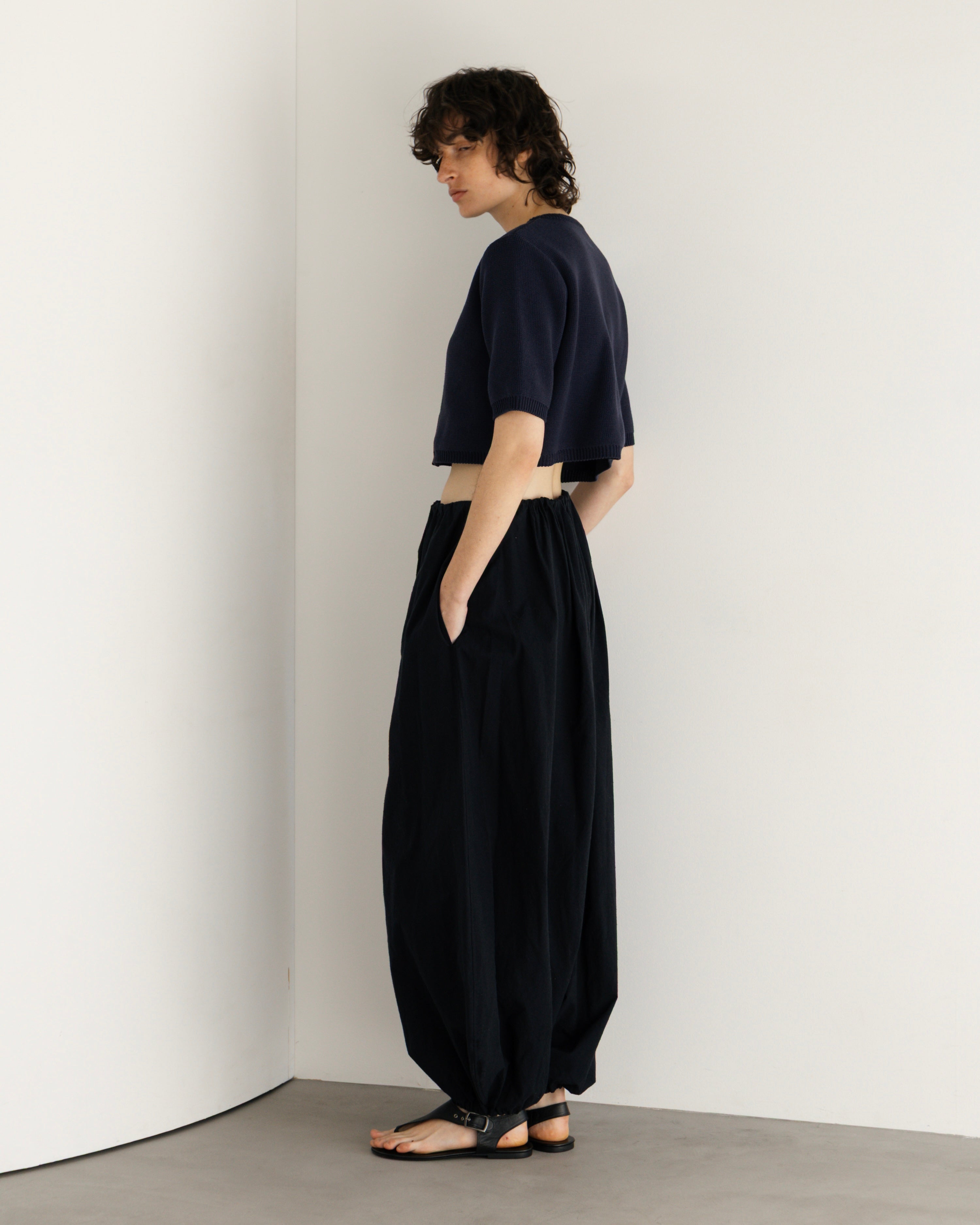 COTTON ACRYLIC SHORT SLEEVE KNIT CARDIGAN(コットンアクリルショートスリーブニットカーディガン)|BIYOMA(ビヨーマ)OFFICIAL ONLINE STORE