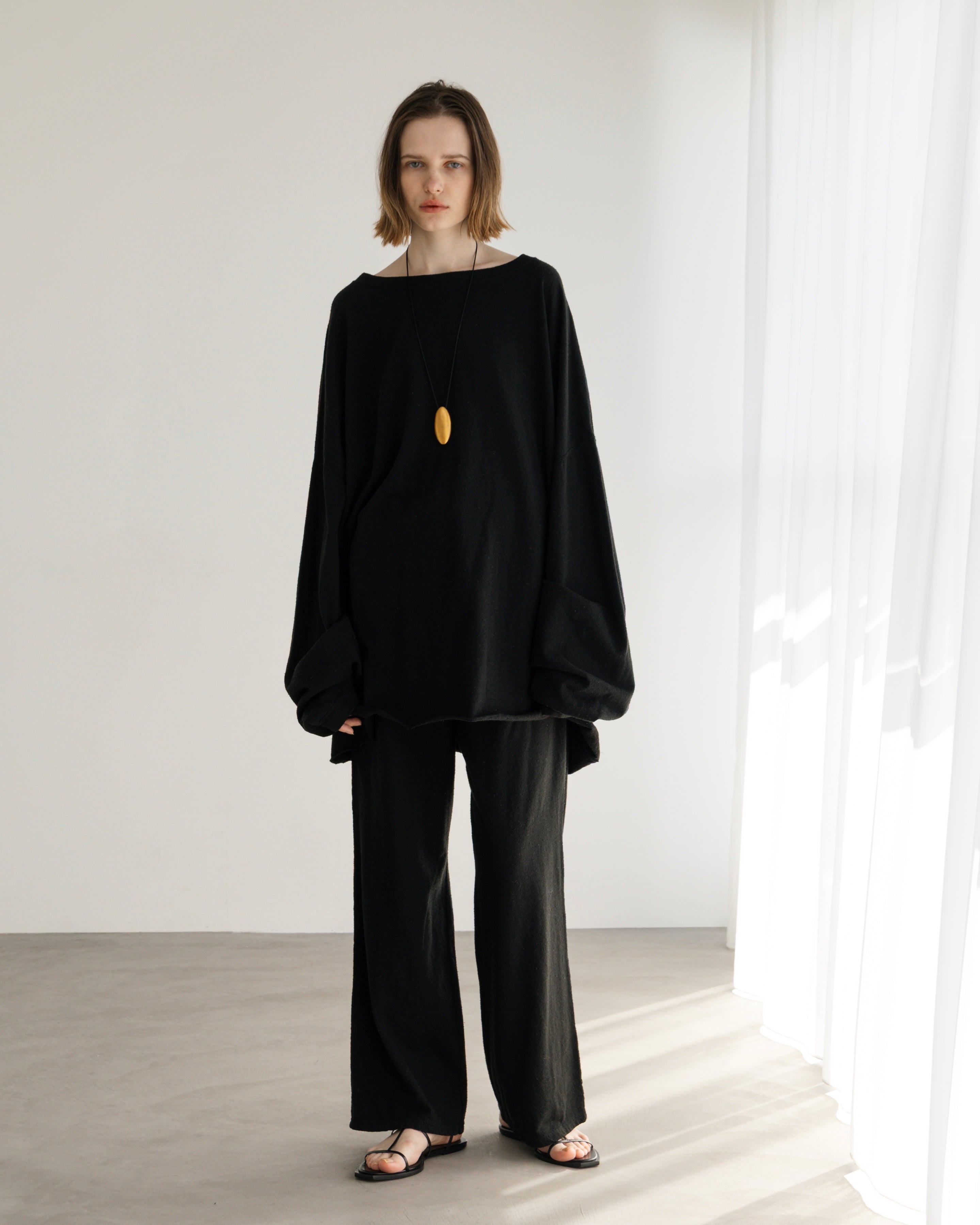 COTTON SILK LOOSE SILHOUETTE PANTS(コットンシルクルーズシルエットパンツ)|BIYOMA(ビヨーマ)OFFICIAL ONLINE STORE