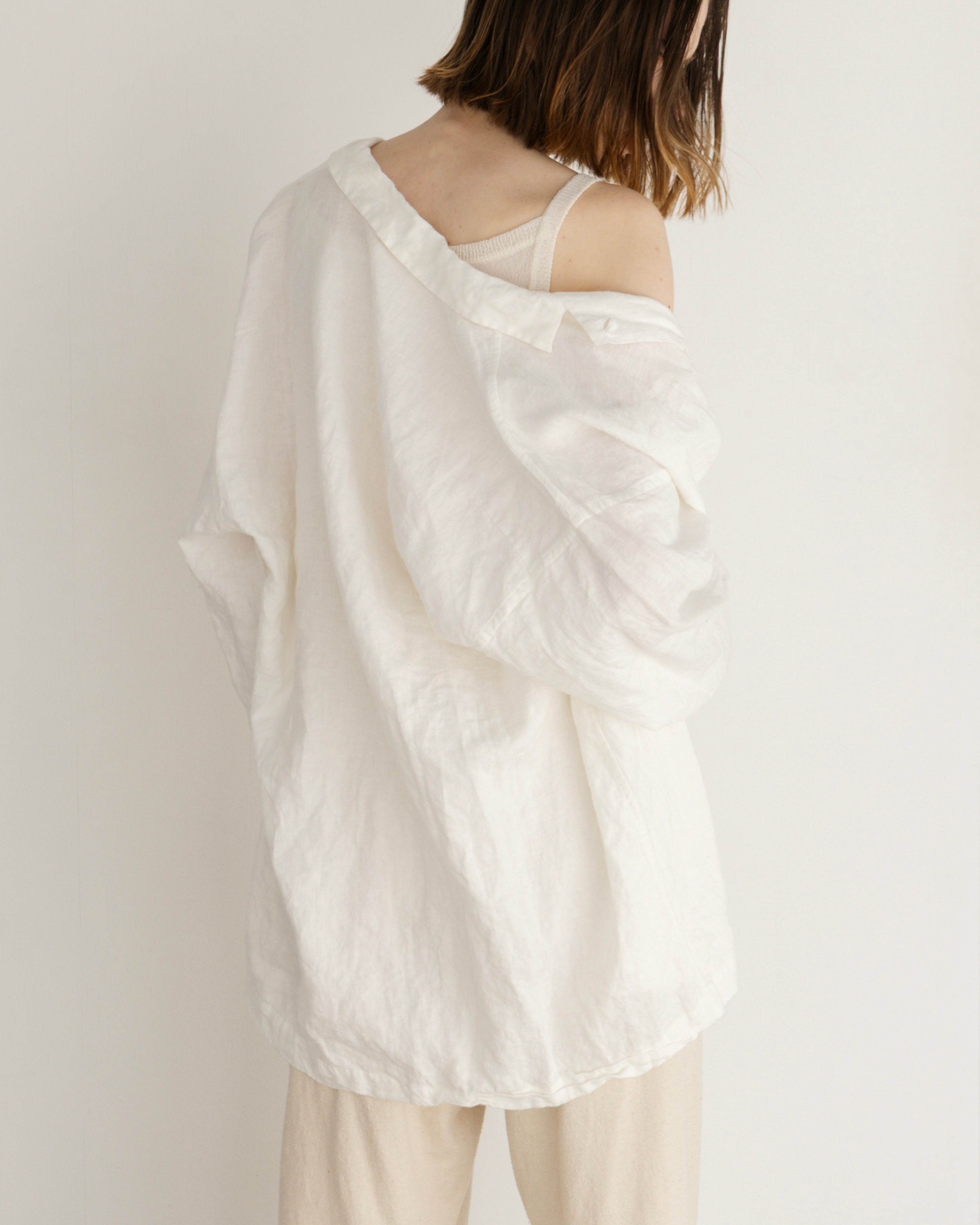 LINEN OPEN COLLAR SHIRT(リネンオープンカラーシャツ)|BIYOMA(ビヨーマ)OFFICIAL ONLINE STORE