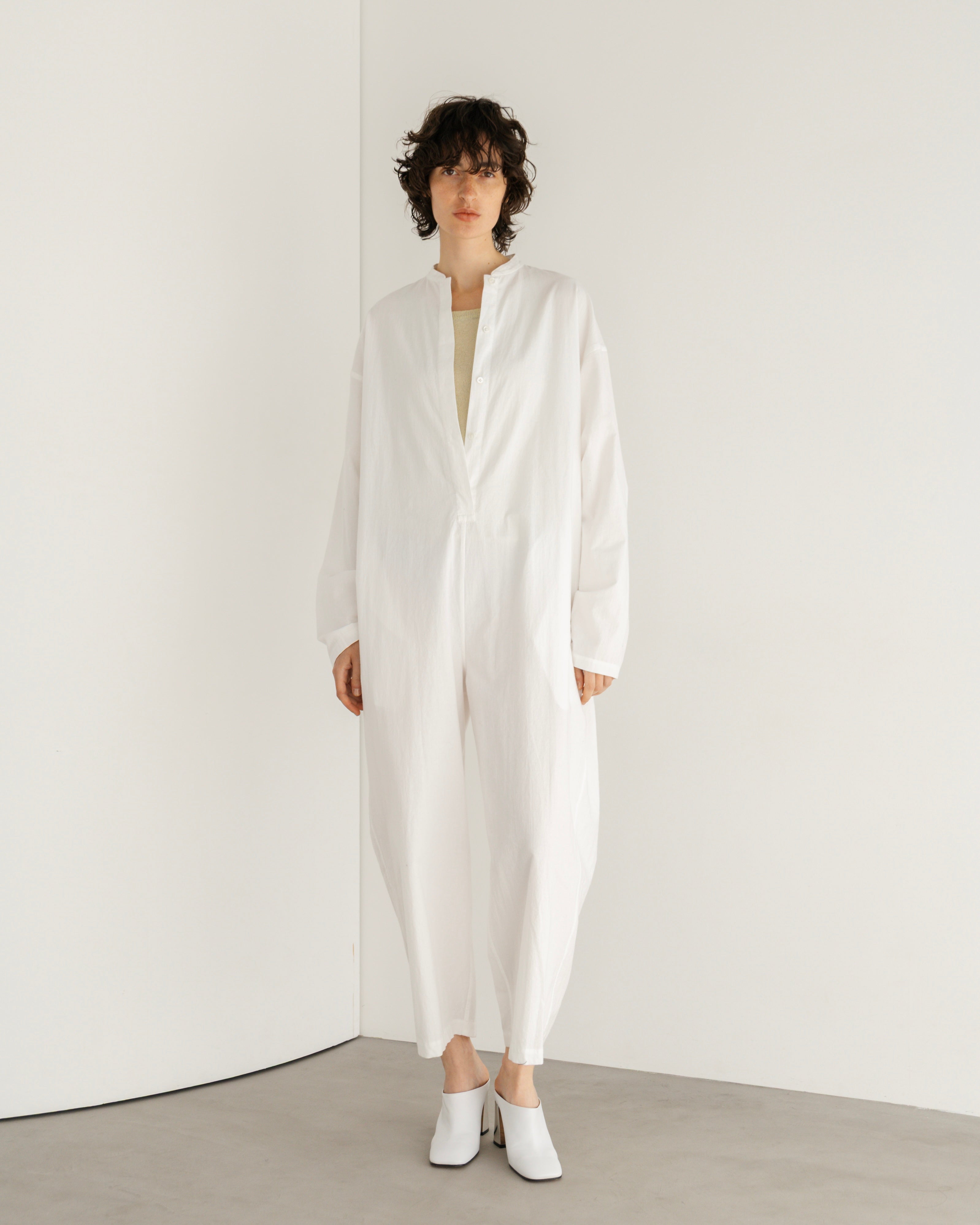 WASHER COTTON JUMP SUIT(ウォッシャーコットンジャンプスーツ)|BIYOMA(ビヨーマ)OFFICIAL ONLINE STORE