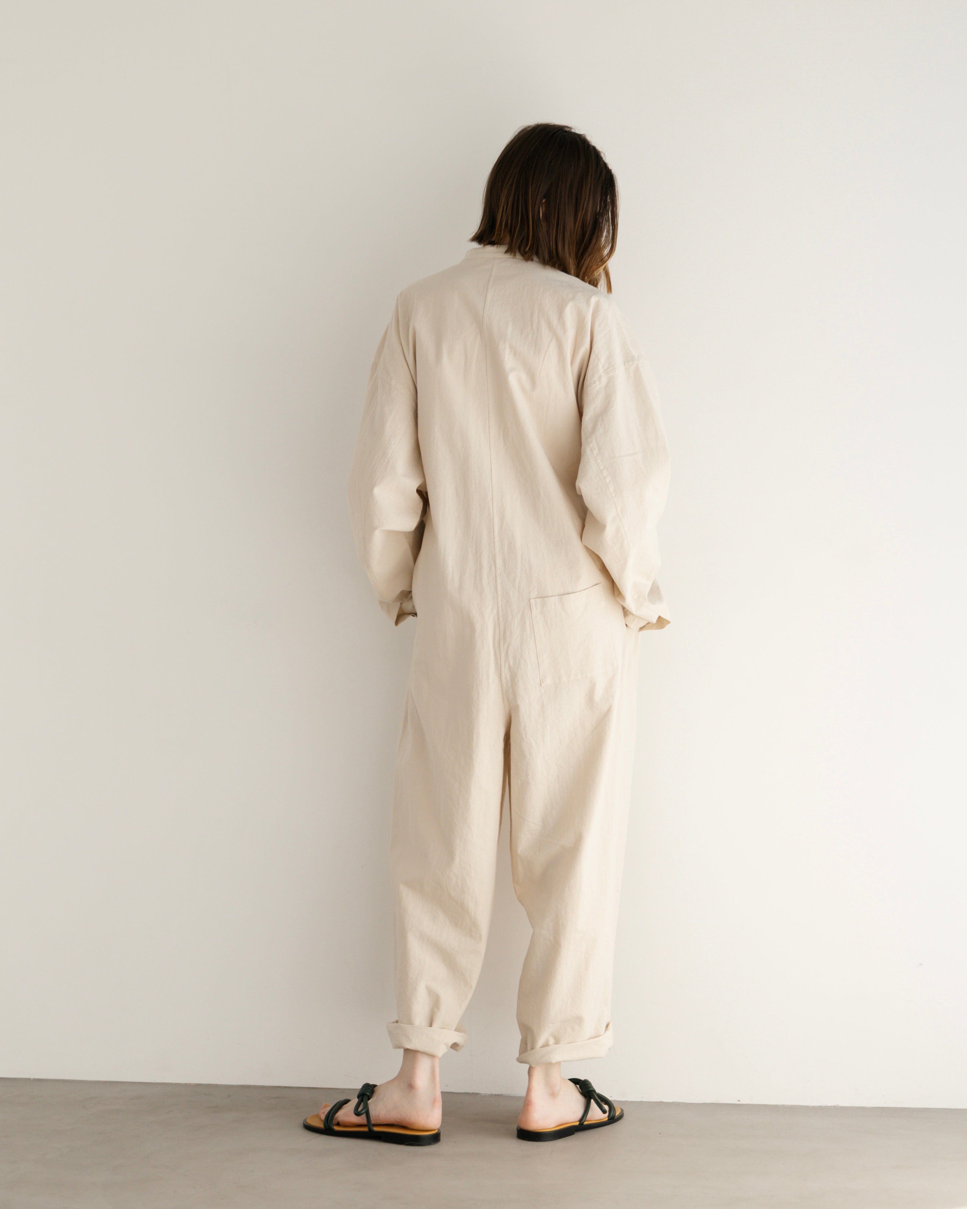 WASHER COTTON JUMP SUIT(ウォッシャーコットンジャンプスーツ)|BIYOMA(ビヨーマ)OFFICIAL ONLINE STORE